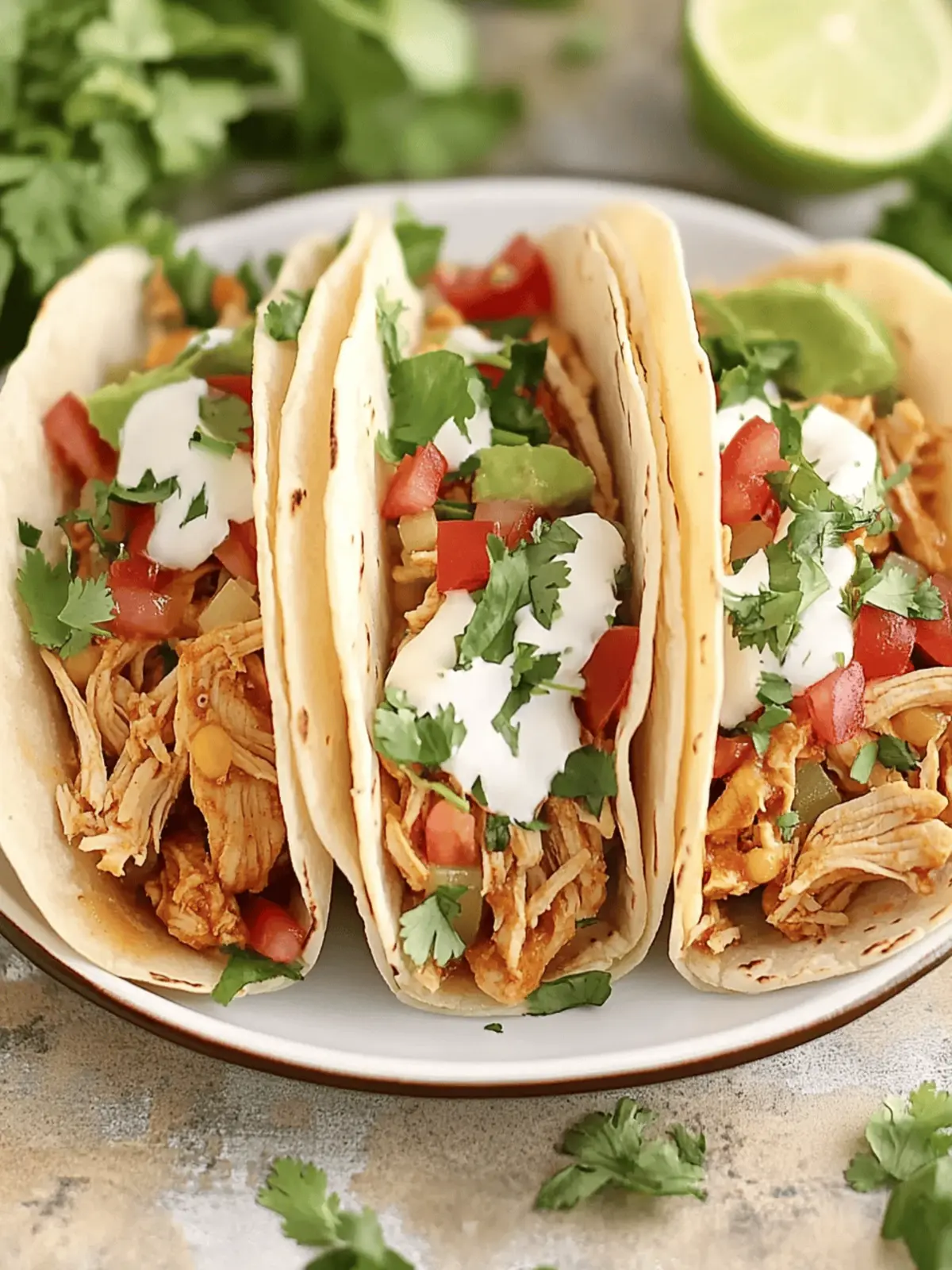 Crockpot Chicken Tacos