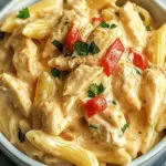 Crock Pot Creamy Cajun Chicken Pasta