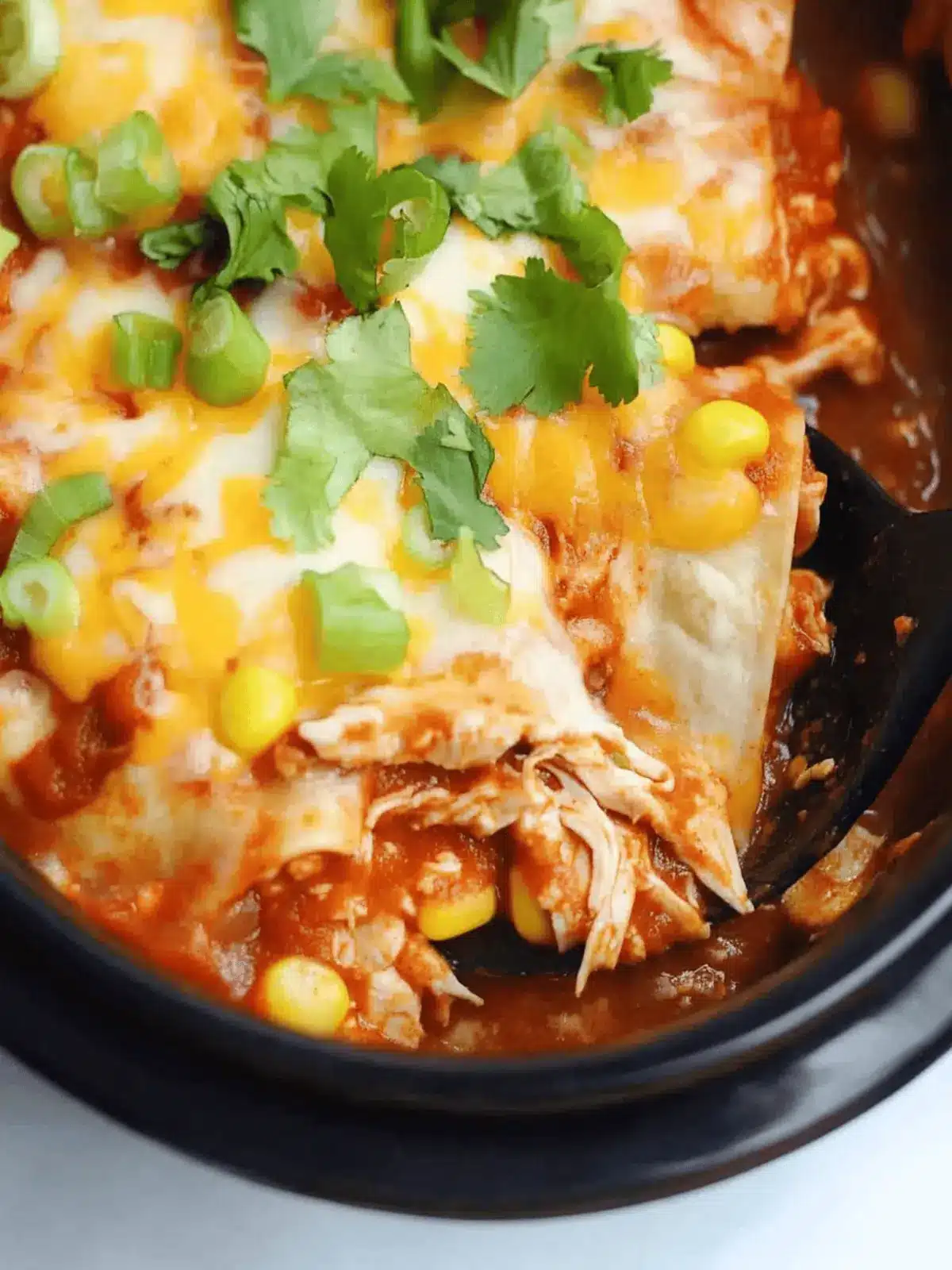 Chicken Enchiladas {Slow Cooker Recipe}