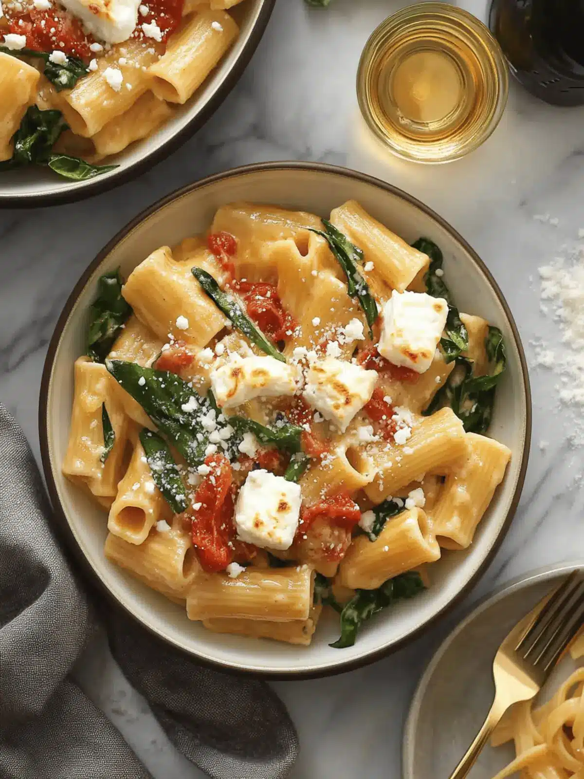 Baked Goat Cheese Pasta