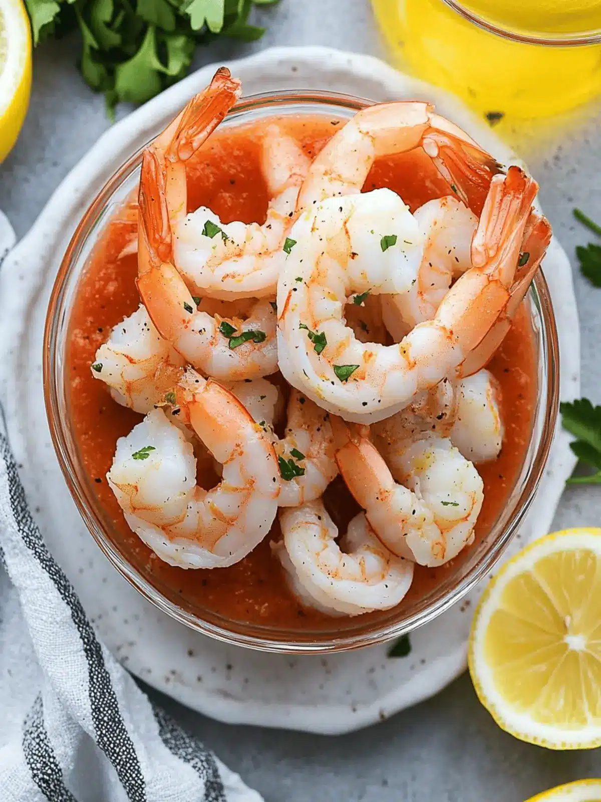 Lemon Roasted Shrimp Cocktail