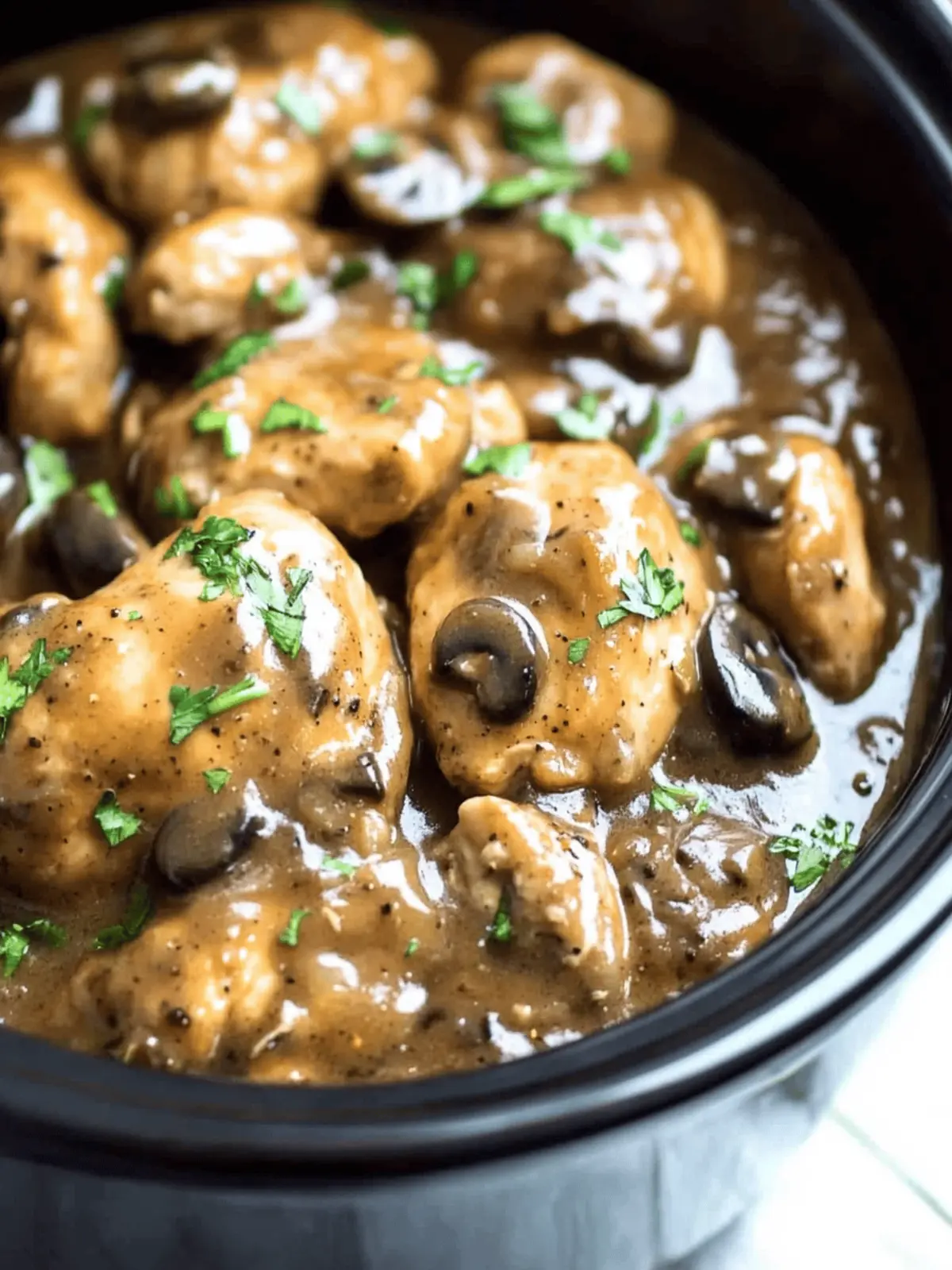 Crock Pot Chicken Marsala