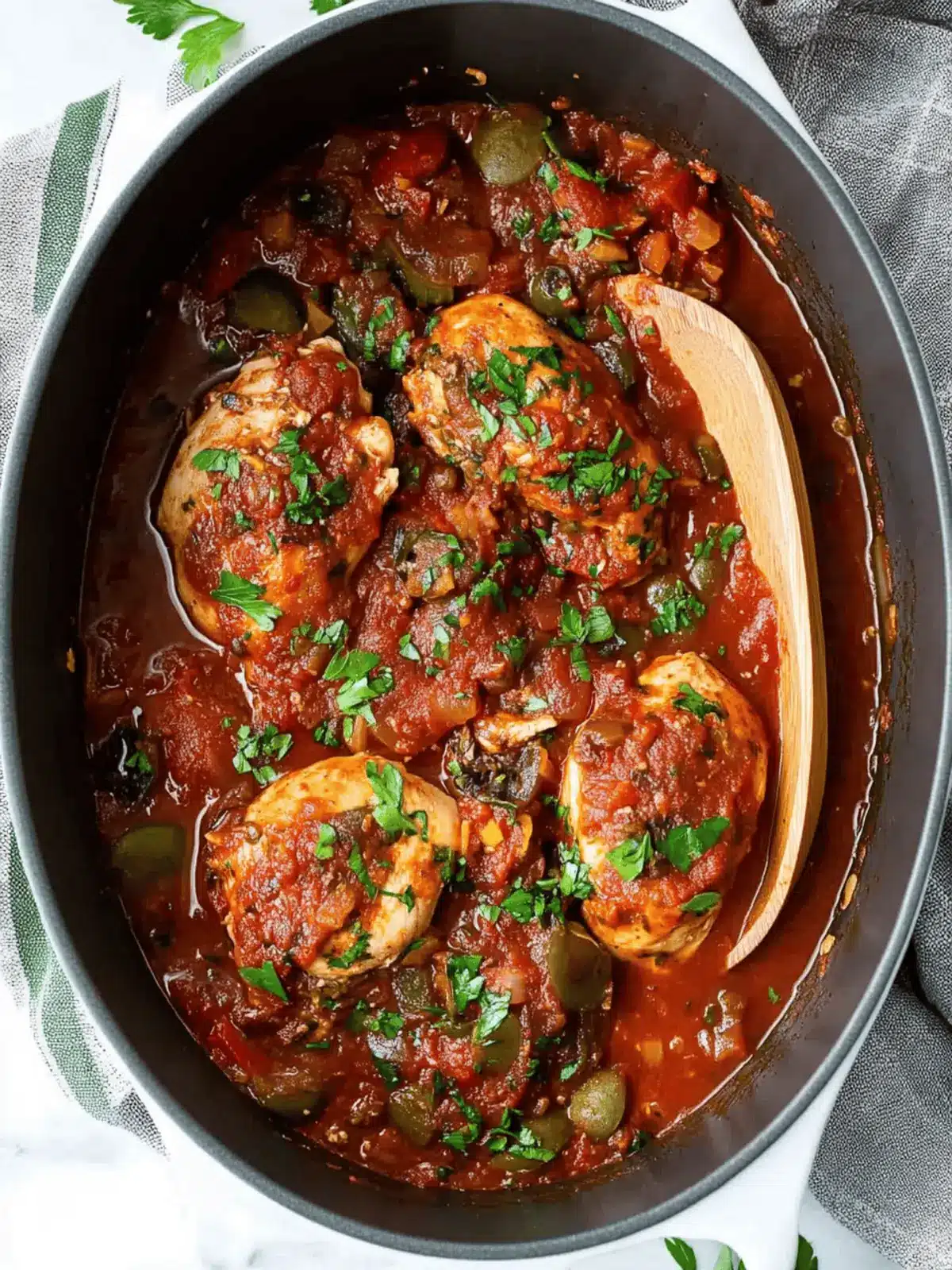 Slow Cooker Chicken Cacciatore
