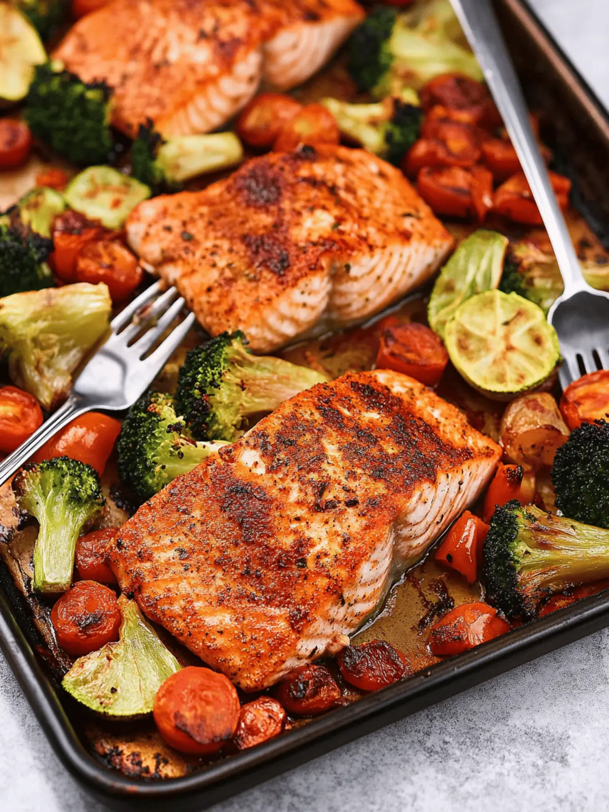 Sheet Pan Salmon and Veggies