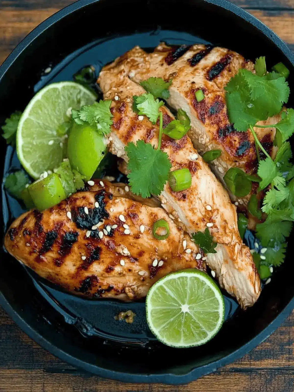 Grilled Sesame Lime Chicken Breasts