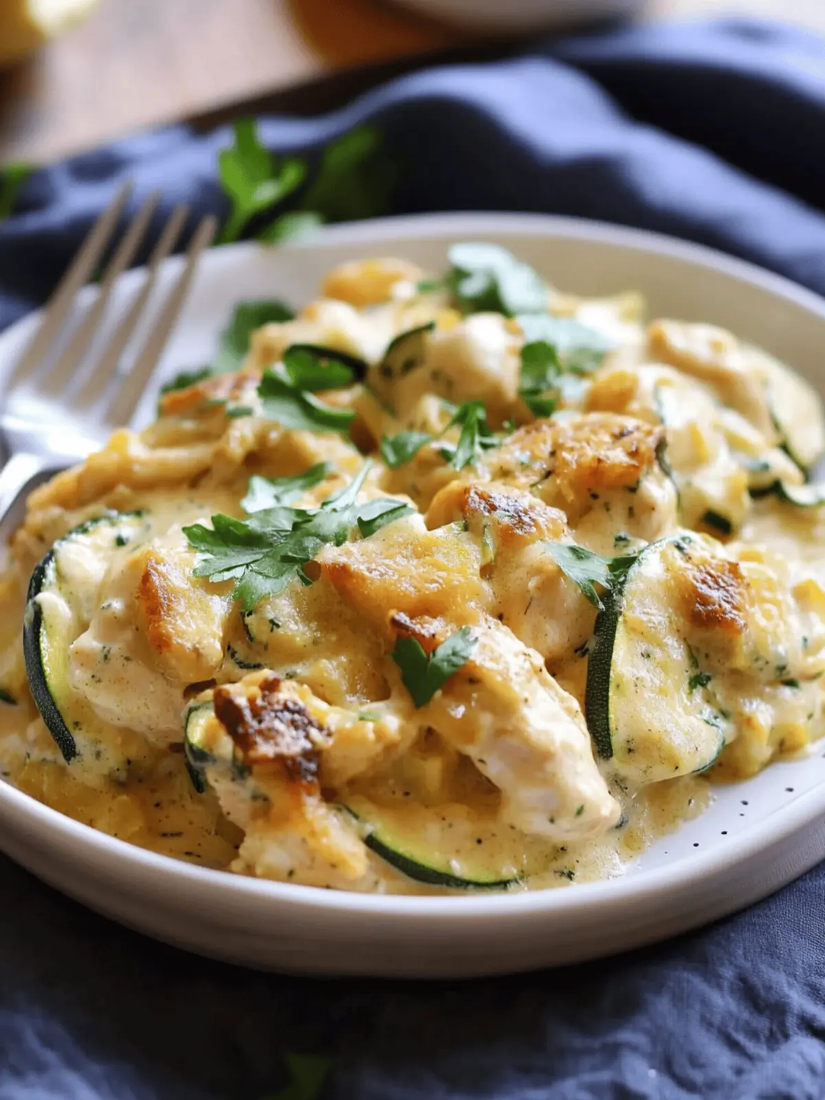 Creamy Chicken and Zucchini Casserole for Cozy Nights