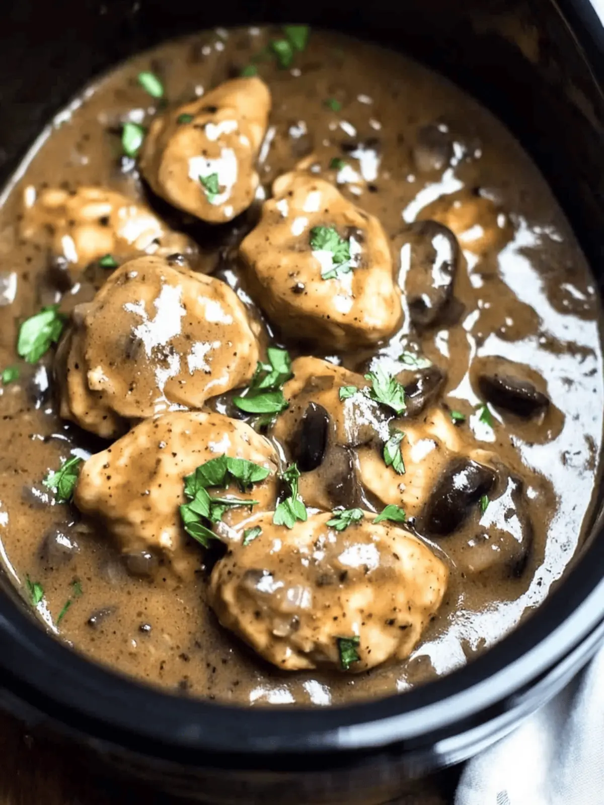 Crock Pot Chicken Marsala