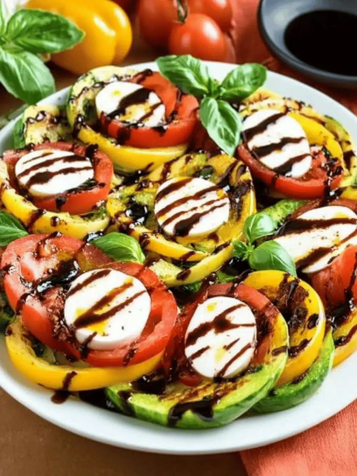Delicious Heirloom Caprese Salad with Balsamic Reduction Bliss