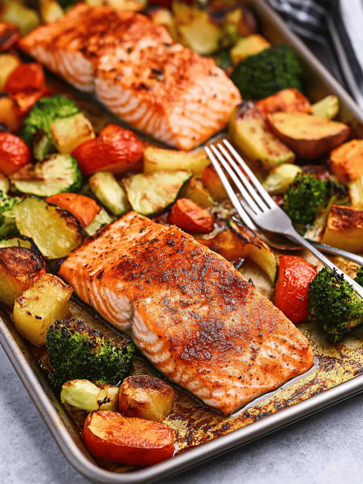 Sheet Pan Salmon and Veggies