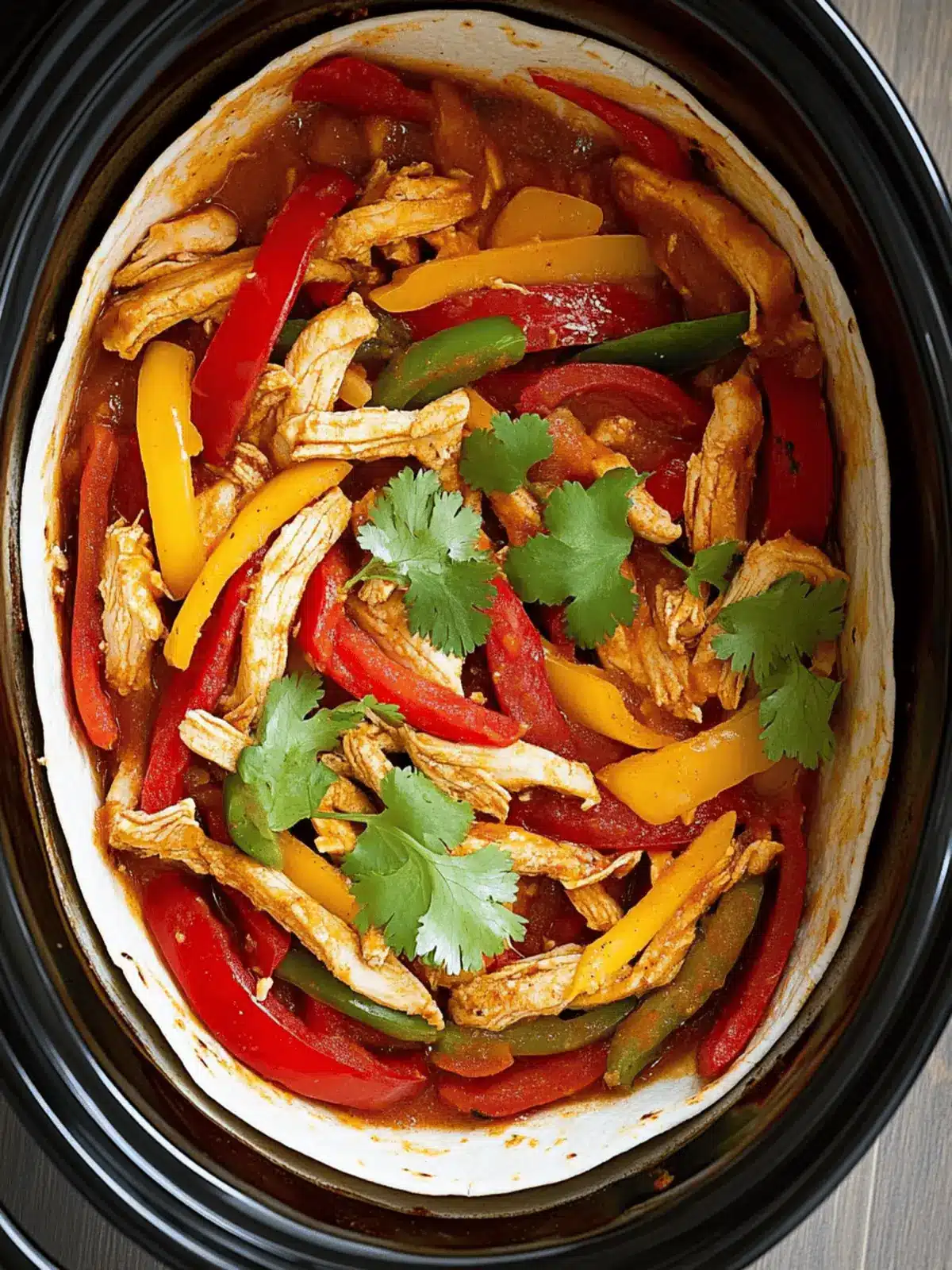 Slow Cooker Chicken Fajitas