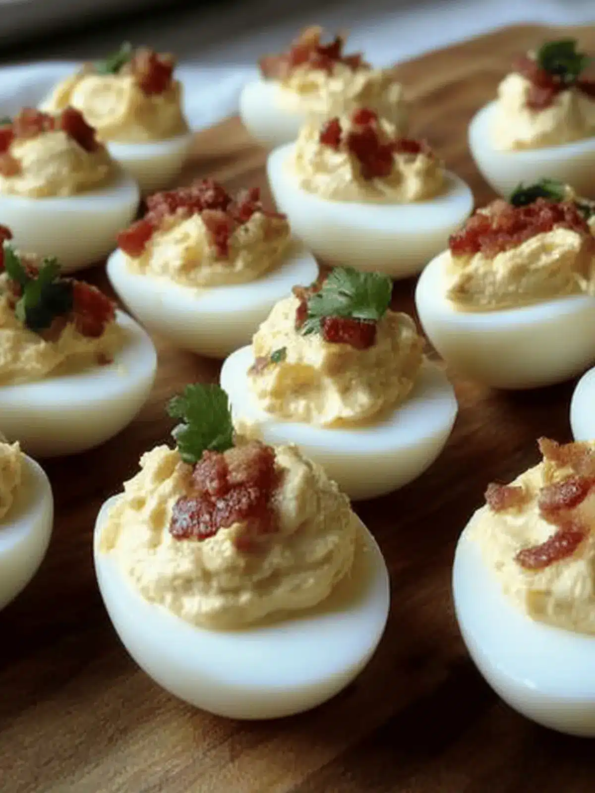 Bacon and Cheddar Deviled Eggs