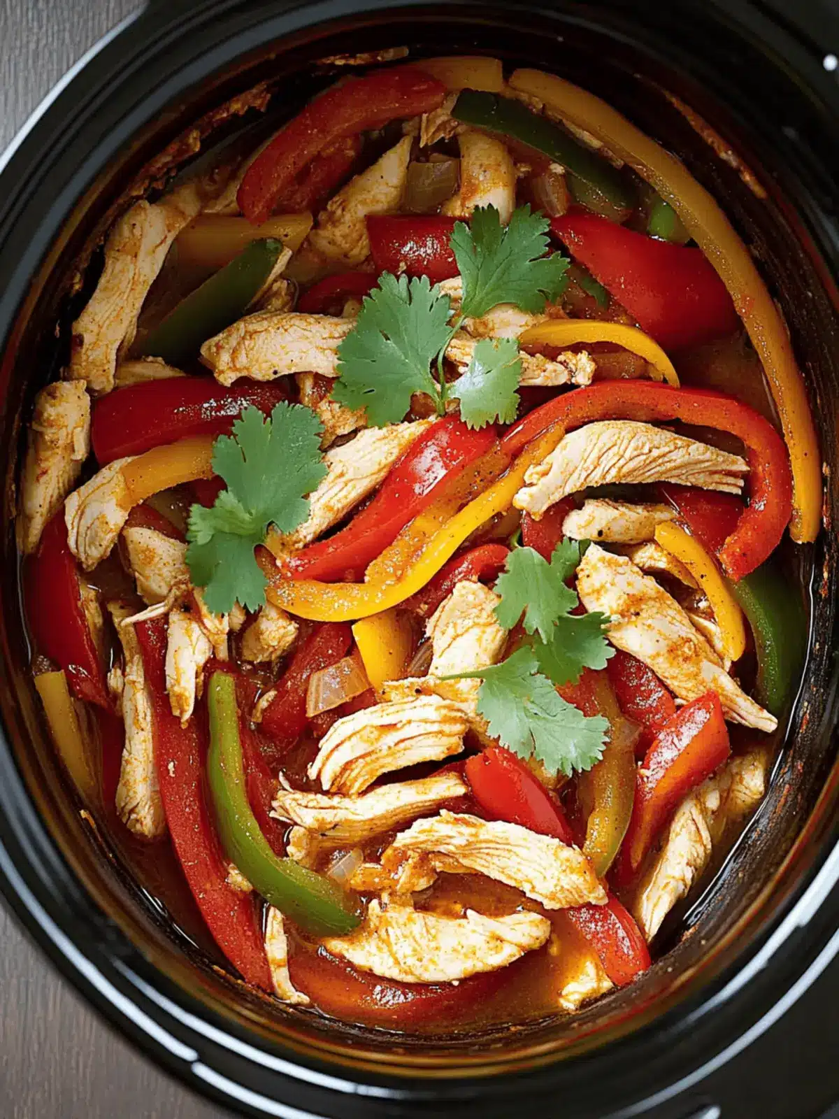 Slow Cooker Chicken Fajitas