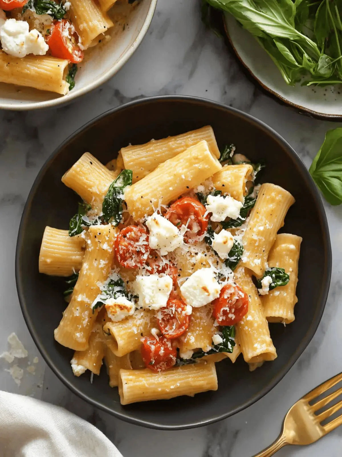 Baked Goat Cheese Pasta