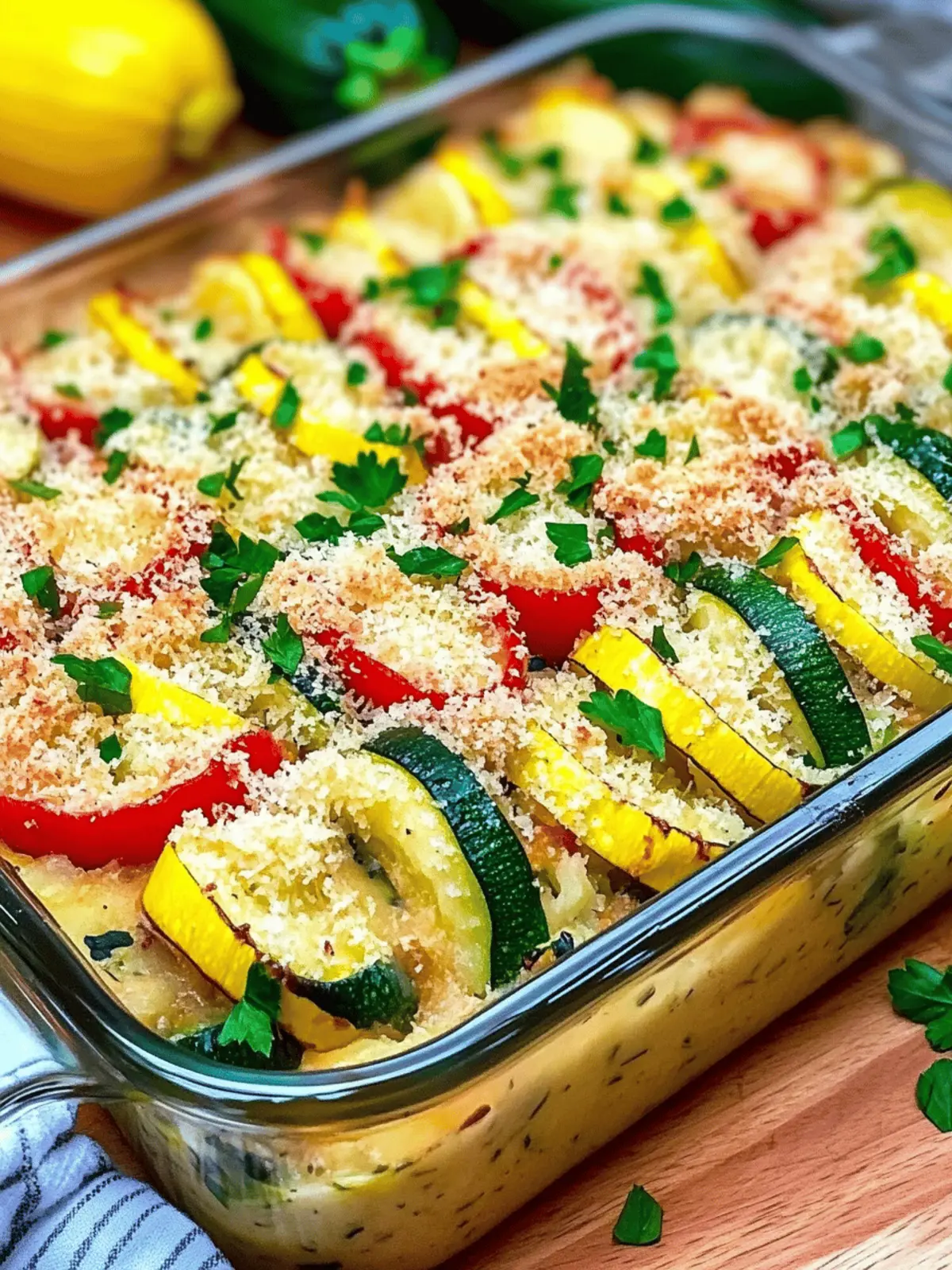 Garden Zucchini Squash Casserole