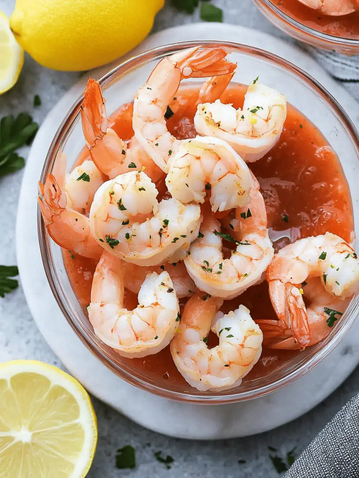 Lemon Roasted Shrimp Cocktail