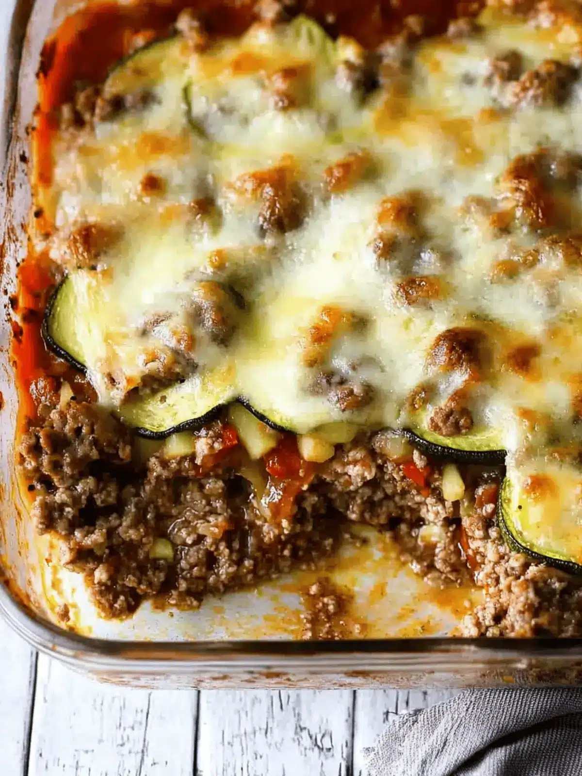 Ground Beef Zucchini Casserole: Easy Low Carb Family Dish