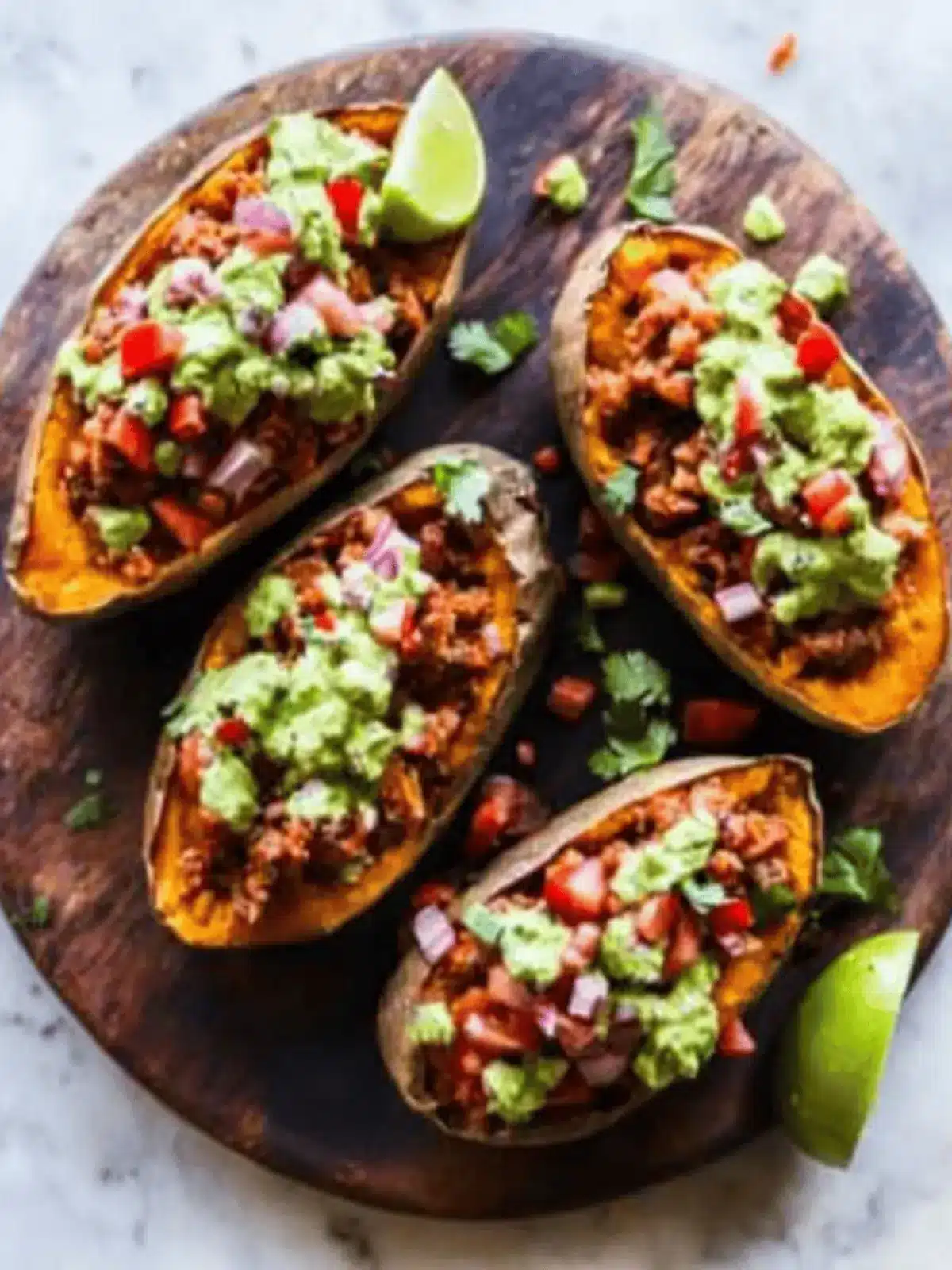 Mexican Stuffed Sweet Potatoes