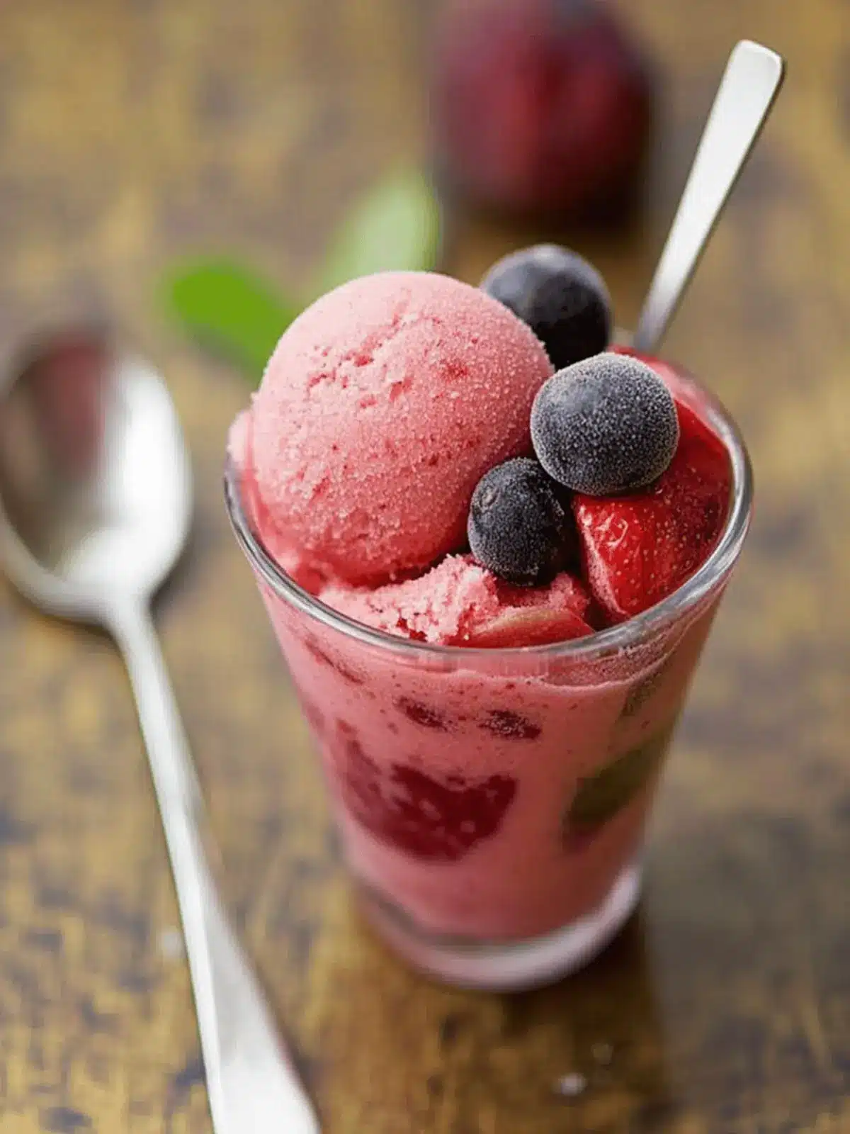 Delight in Homemade Plum Sorbet: A Sweet Summer Treat