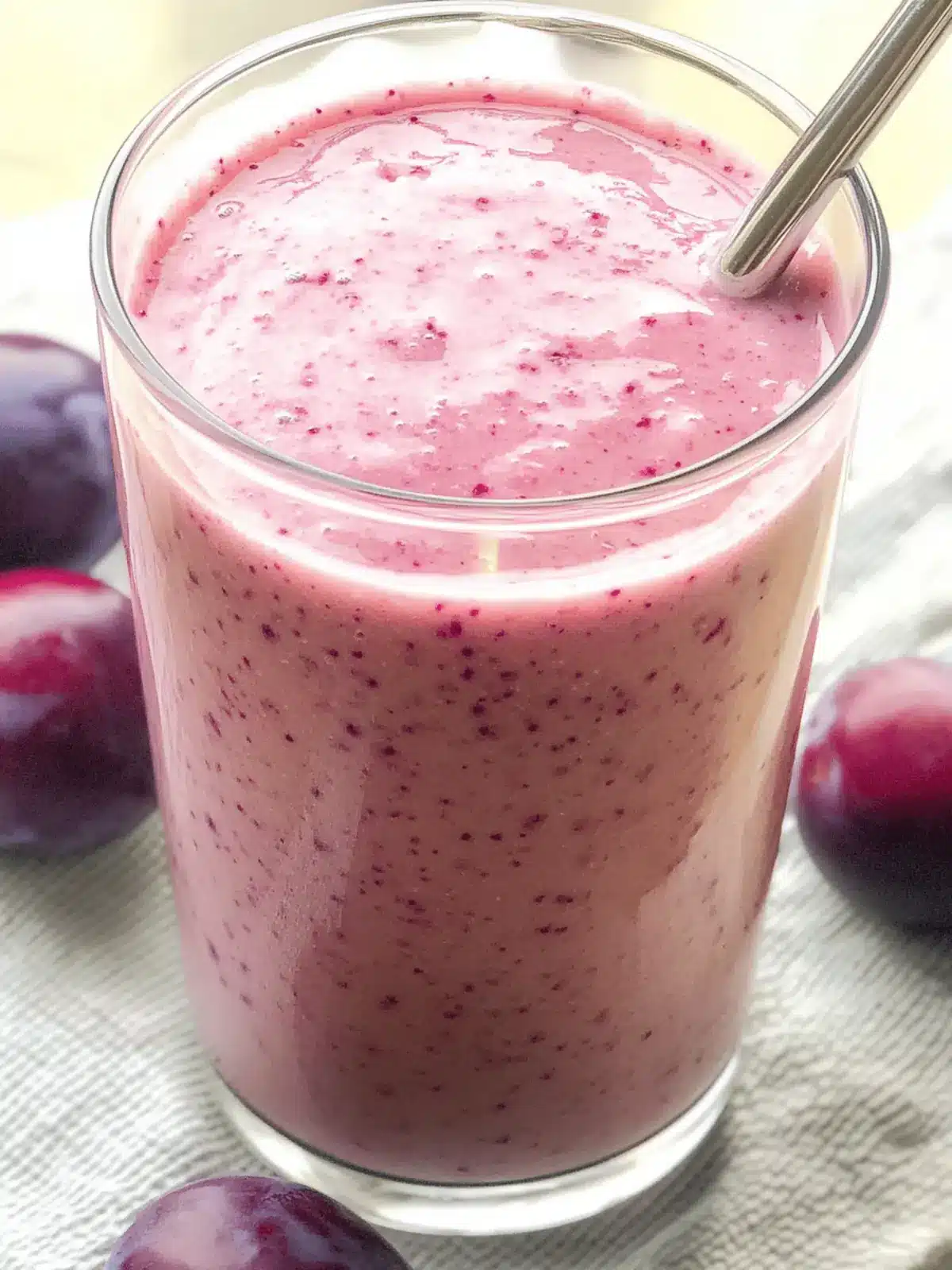 Plum Smoothie Bliss: Your Quick, Healthy Breakfast Boost