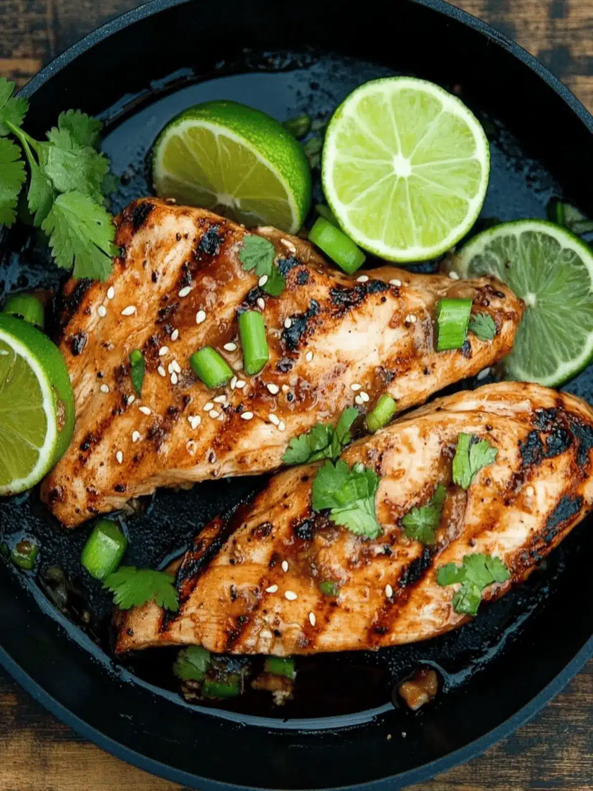 Grilled Sesame Lime Chicken Breasts