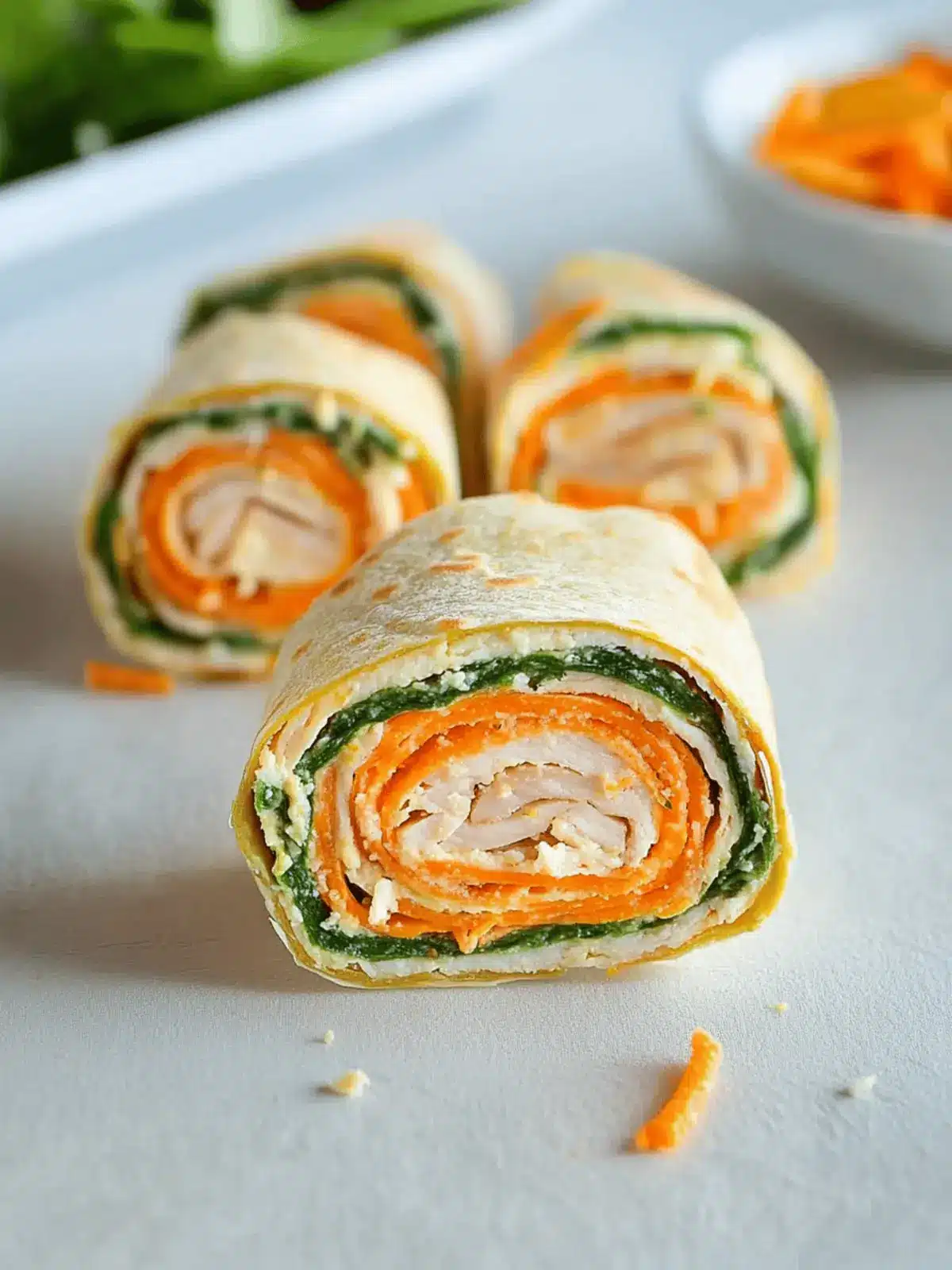 Turkey and Cheese Roll Ups