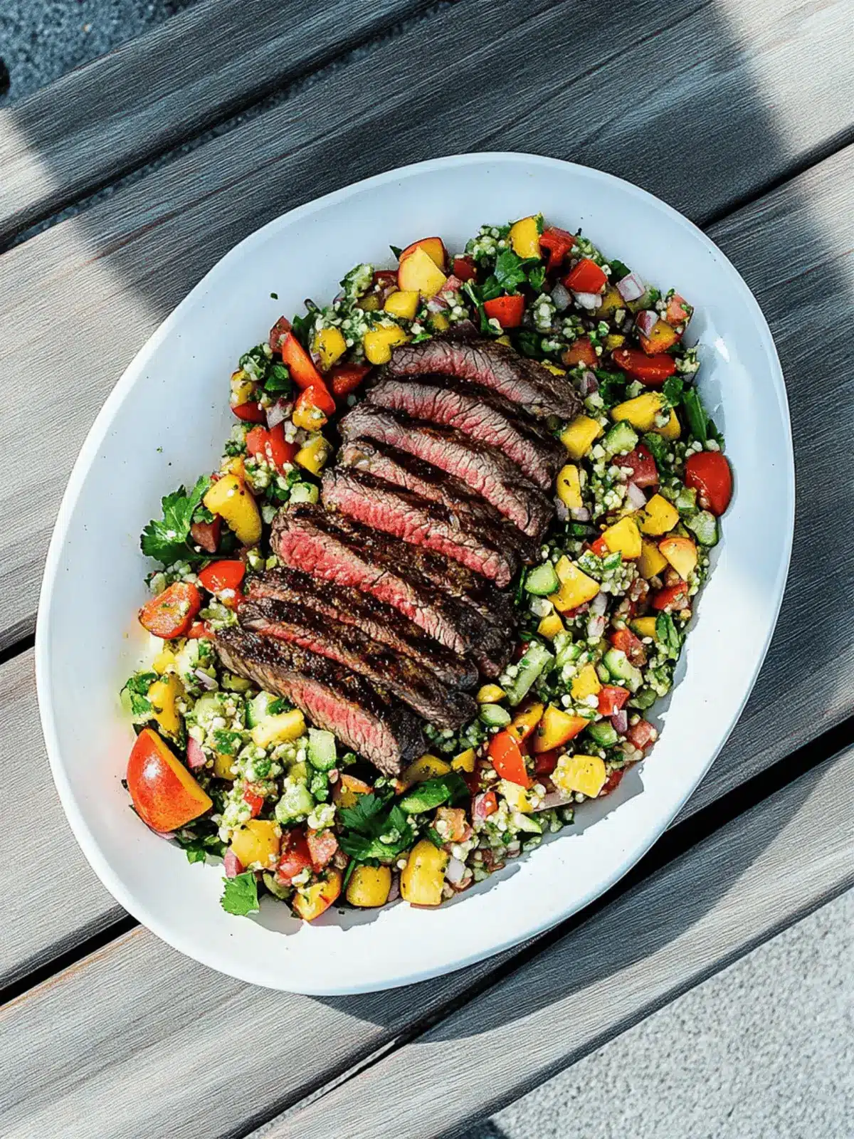 Grilled Peach Salsa and Steak Salad: My Best Grilling Tips