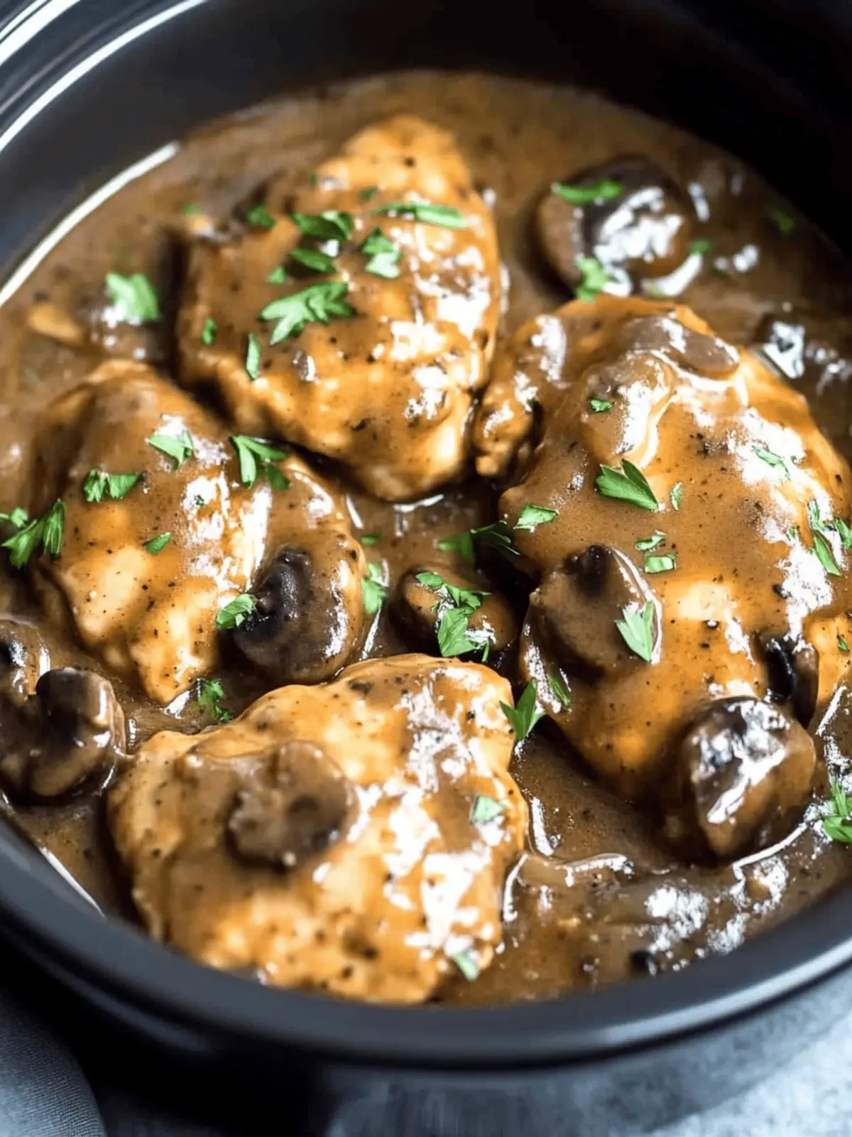 Crock Pot Chicken Marsala