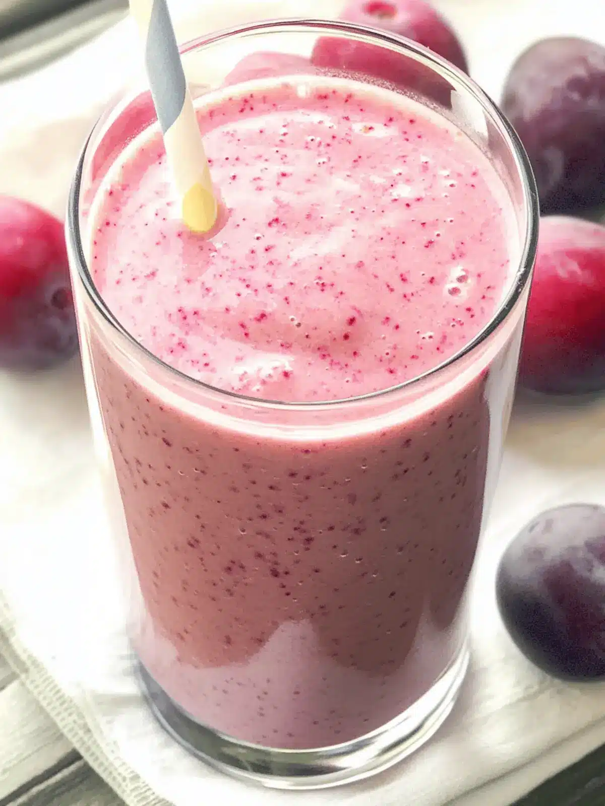 Plum Smoothie Bliss: Your Quick, Healthy Breakfast Boost
