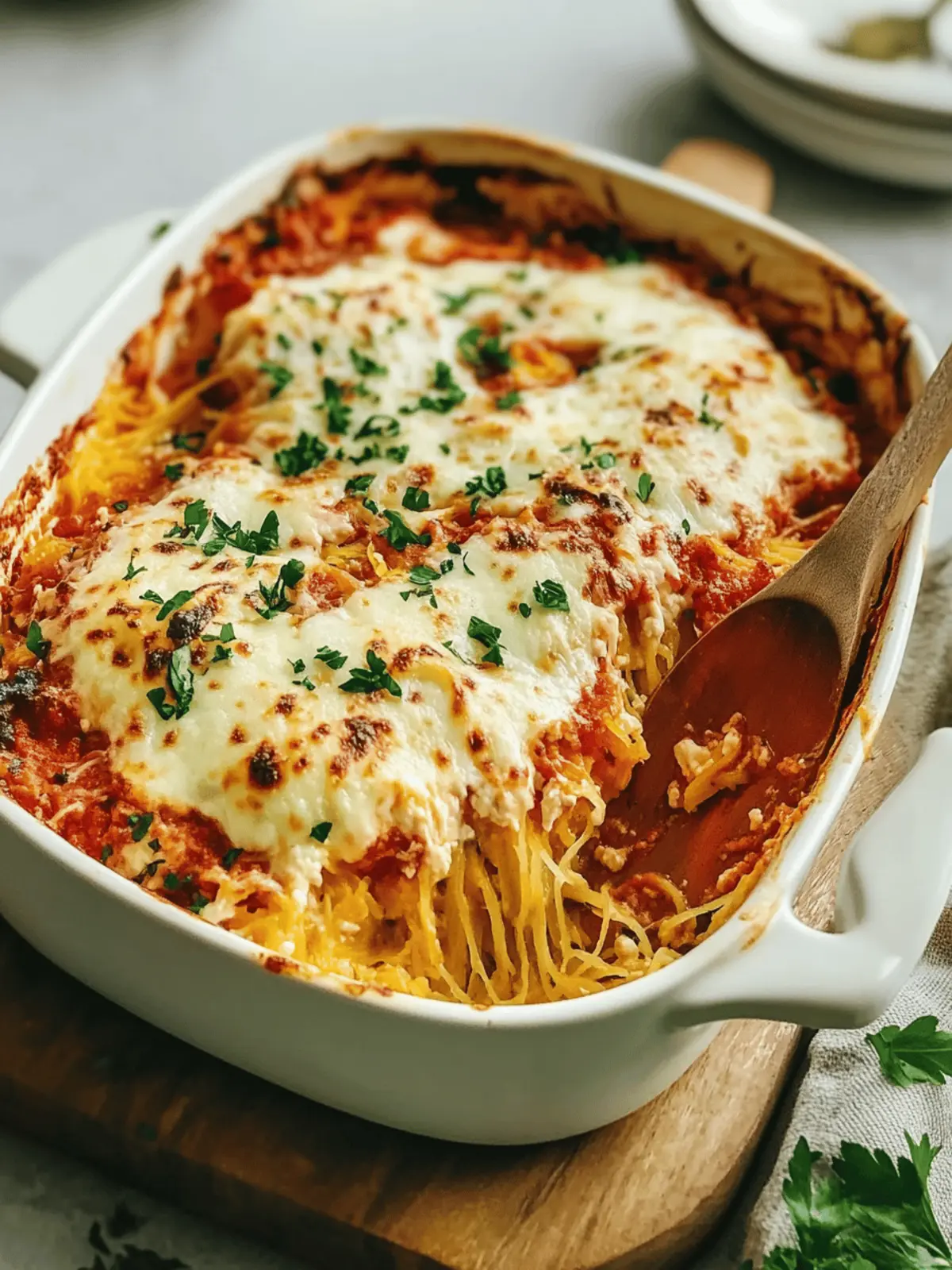 Spaghetti Squash Casserole (Low Carb)