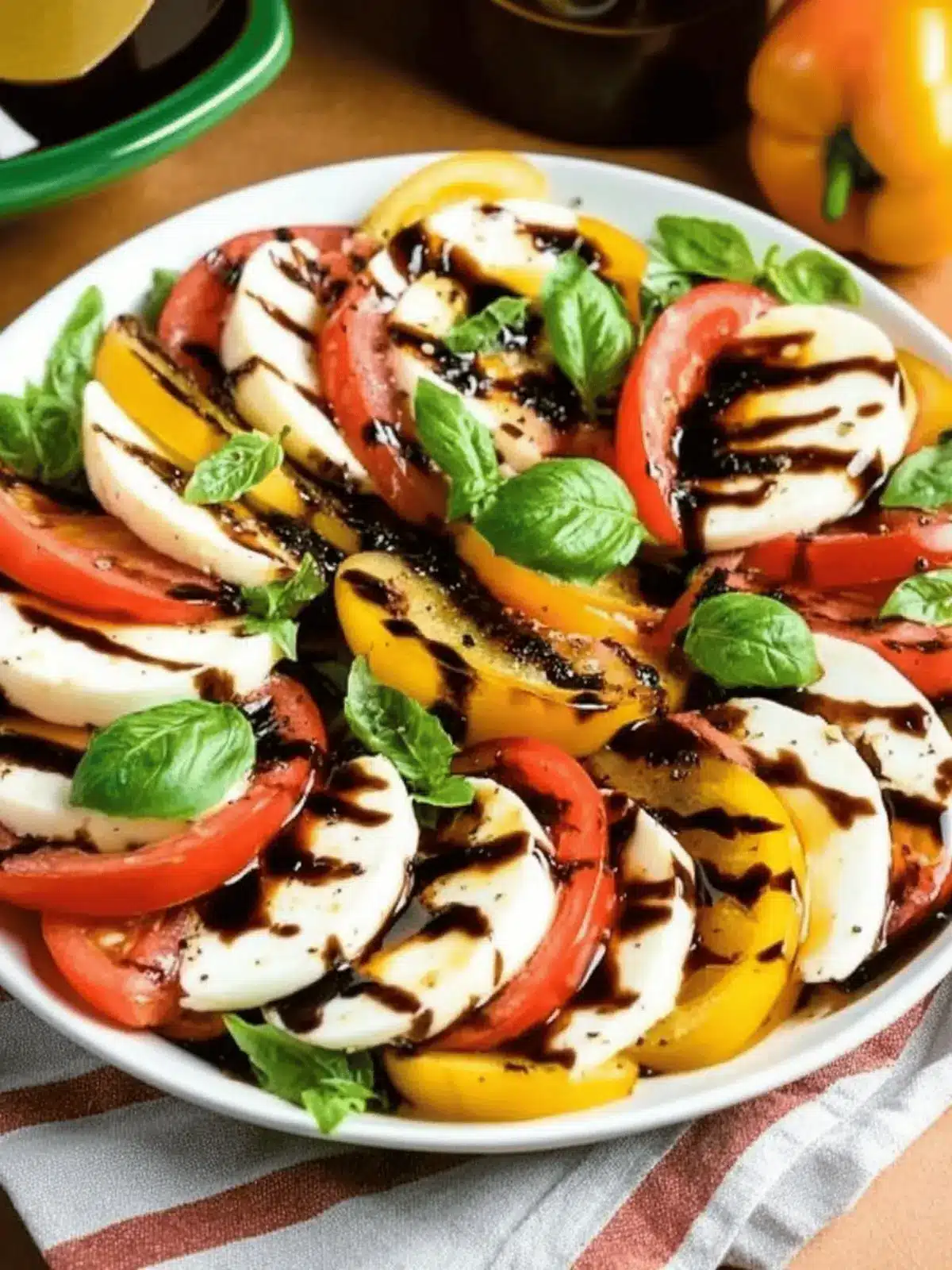 Delicious Heirloom Caprese Salad with Balsamic Reduction Bliss