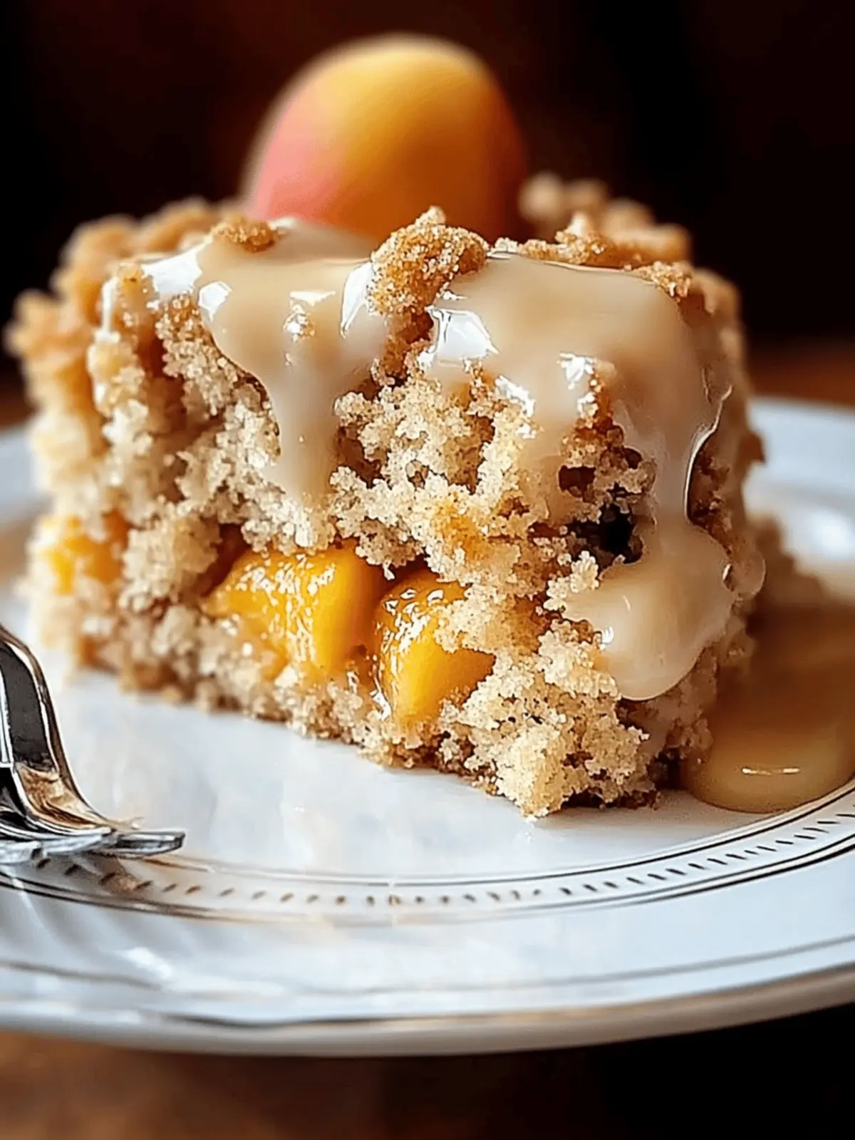 Southern Peach Crumb Cake Recipe