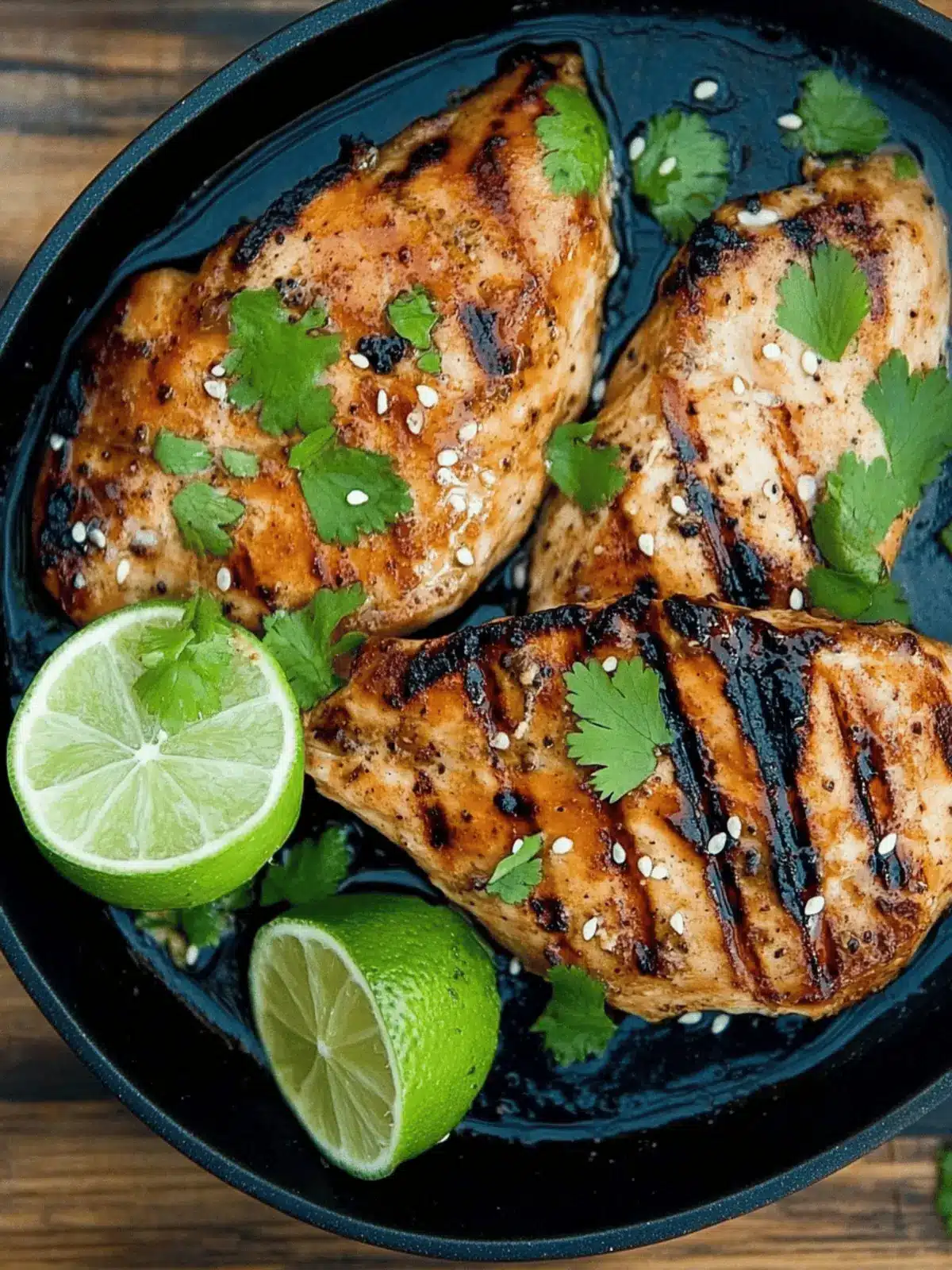 Grilled Sesame Lime Chicken Breasts