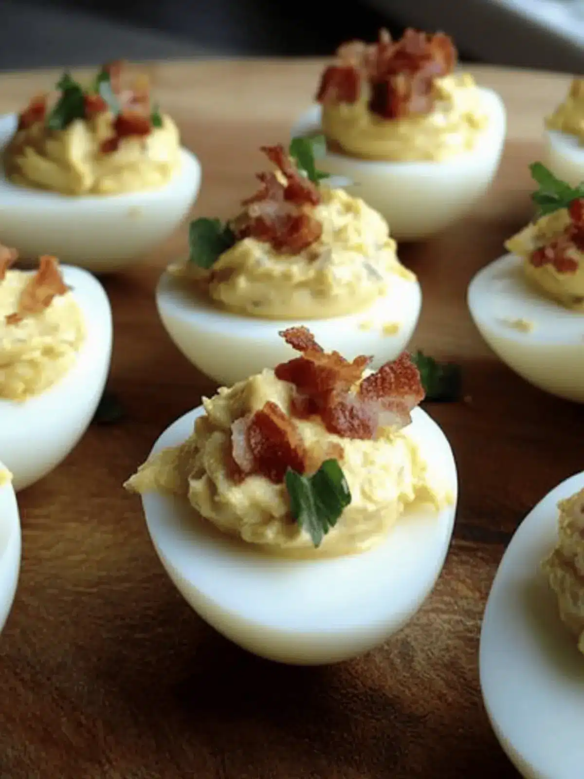 Bacon and Cheddar Deviled Eggs