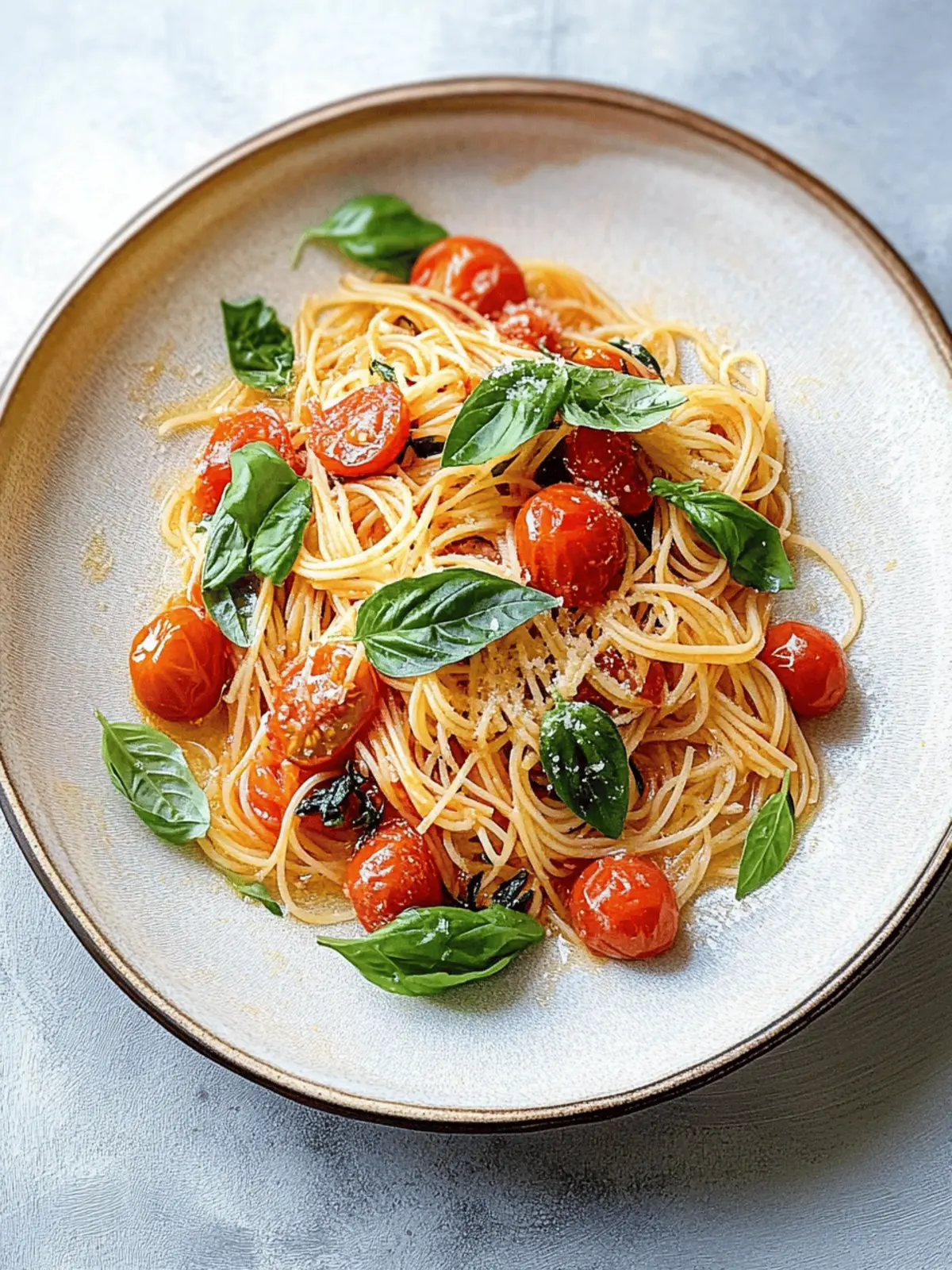 Delicious Cherry Tomato and Basil Pasta in Just 10 Minutes
