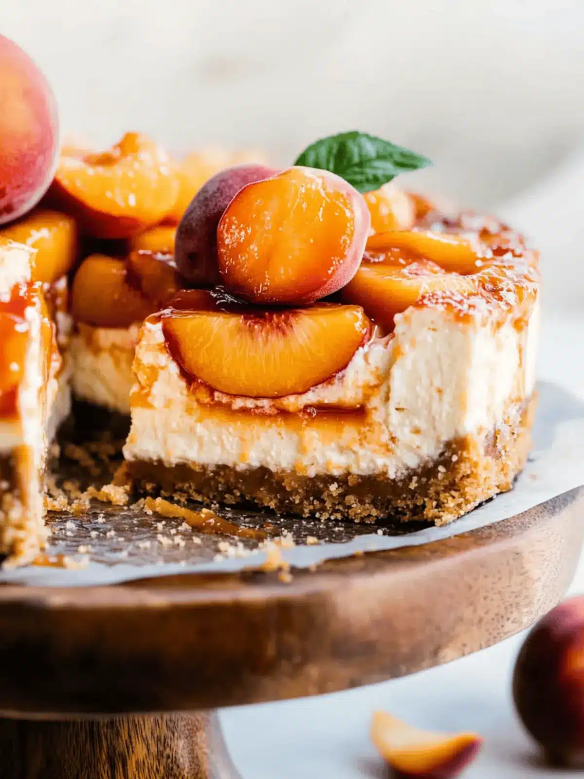 Indulge in Peach Cobbler Cheesecake for Ultimate Summer Bliss