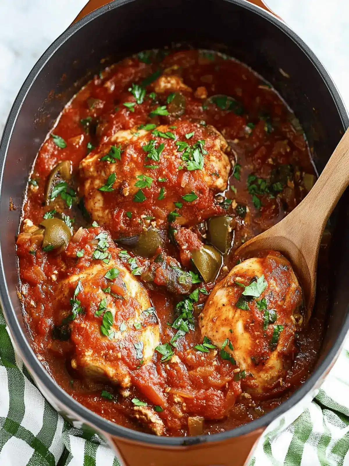 Slow Cooker Chicken Cacciatore