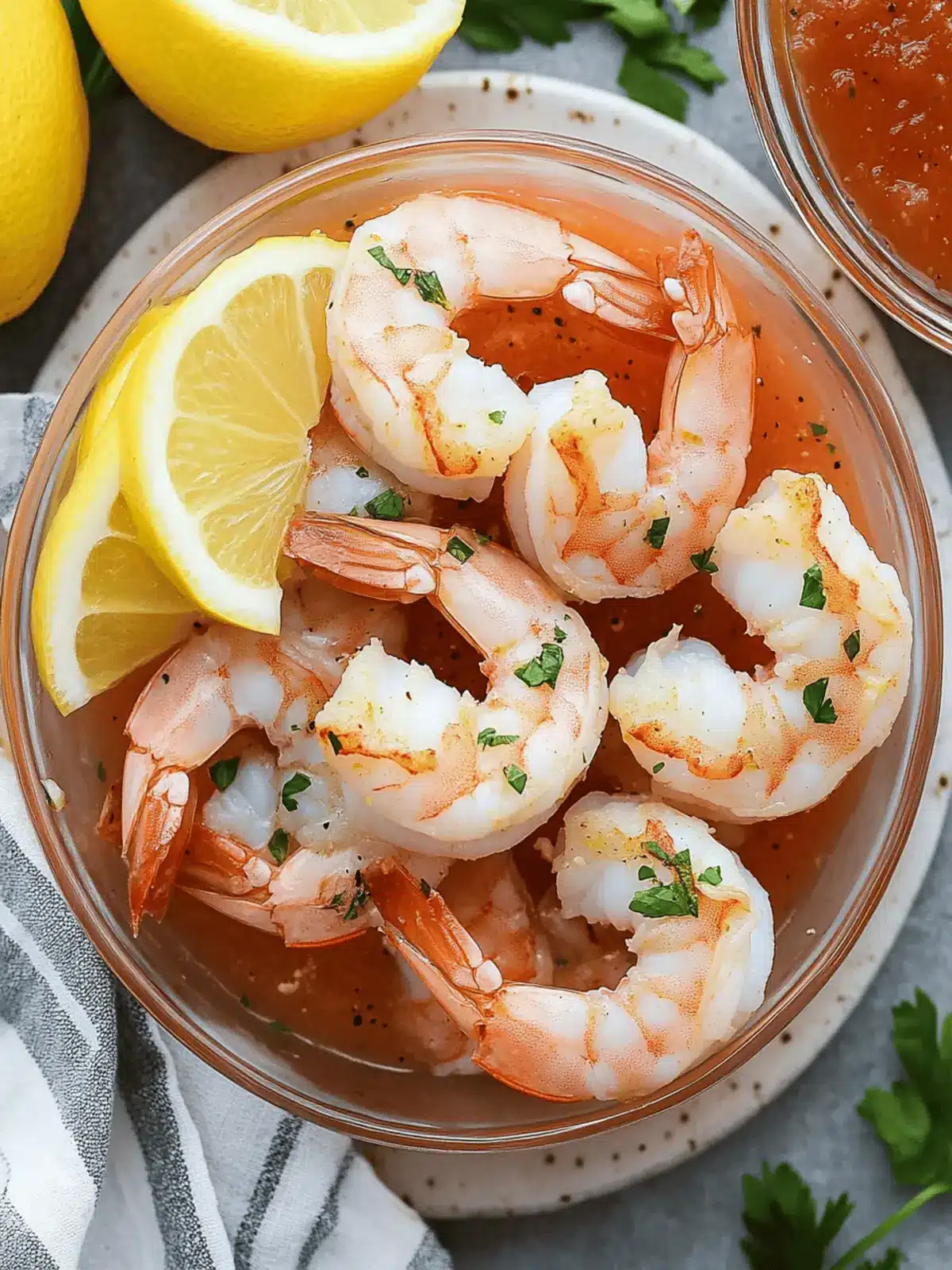 Lemon Roasted Shrimp Cocktail