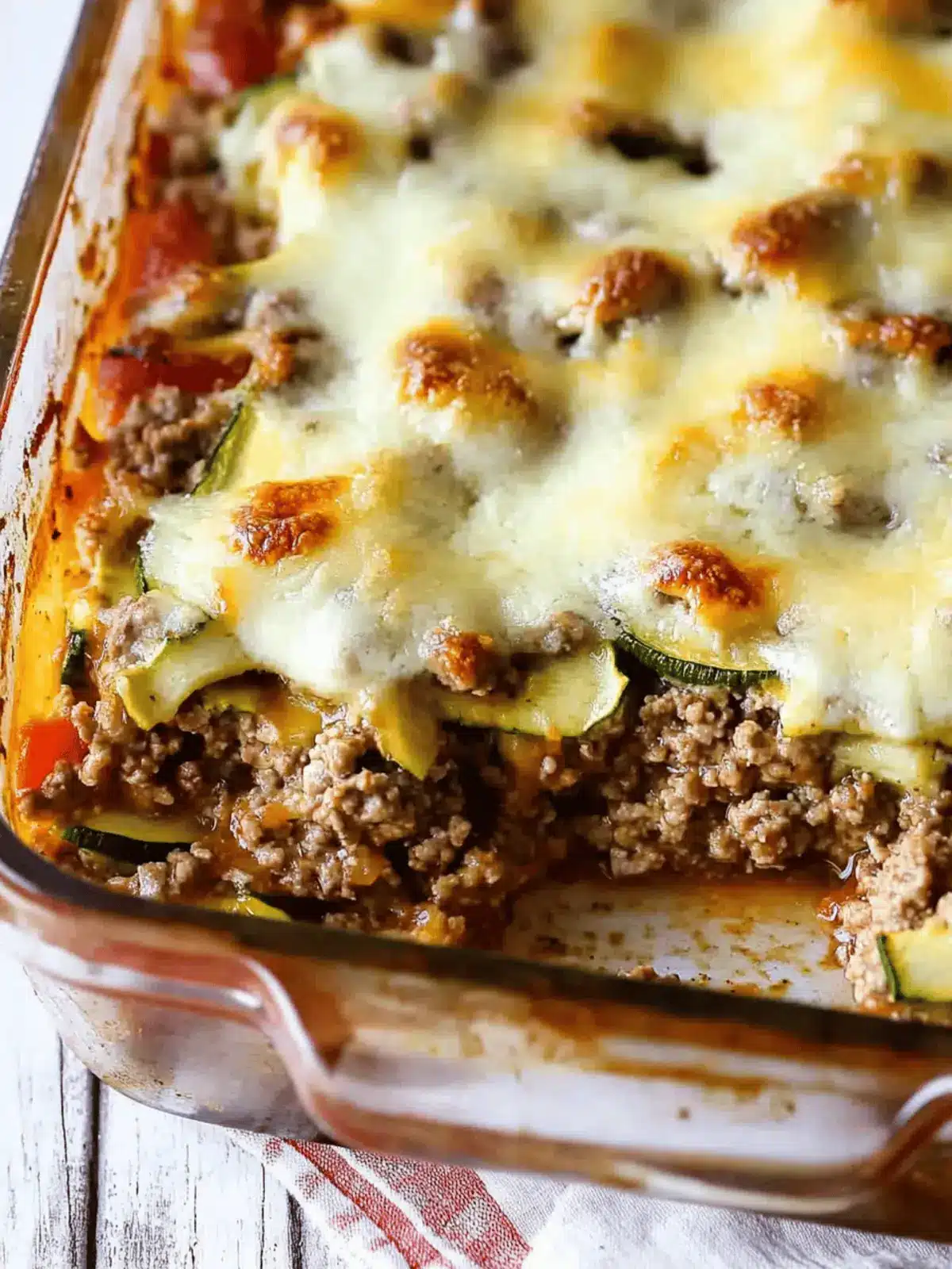 Ground Beef Zucchini Casserole