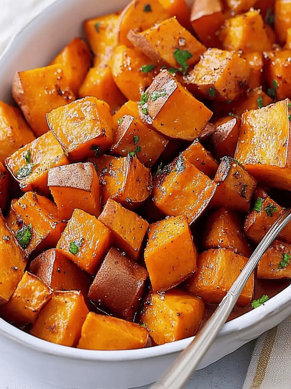 Easy Oven Roasted Maple Sweet Potatoes Recipe
