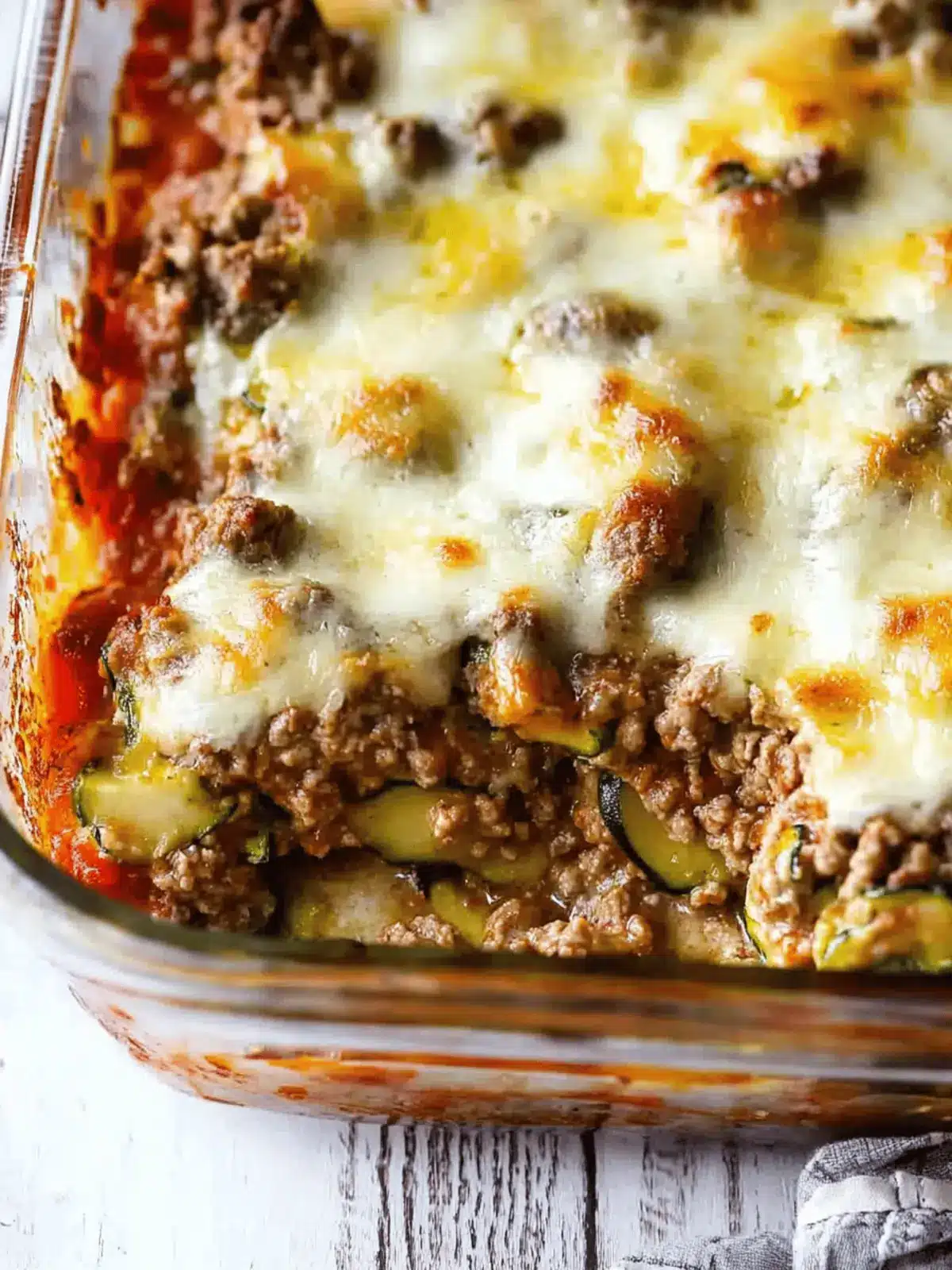 Ground Beef Zucchini Casserole: Easy Low Carb Family Dish