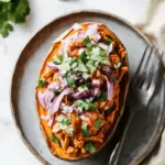 BBQ Chicken Stuffed Sweet Potatoes
