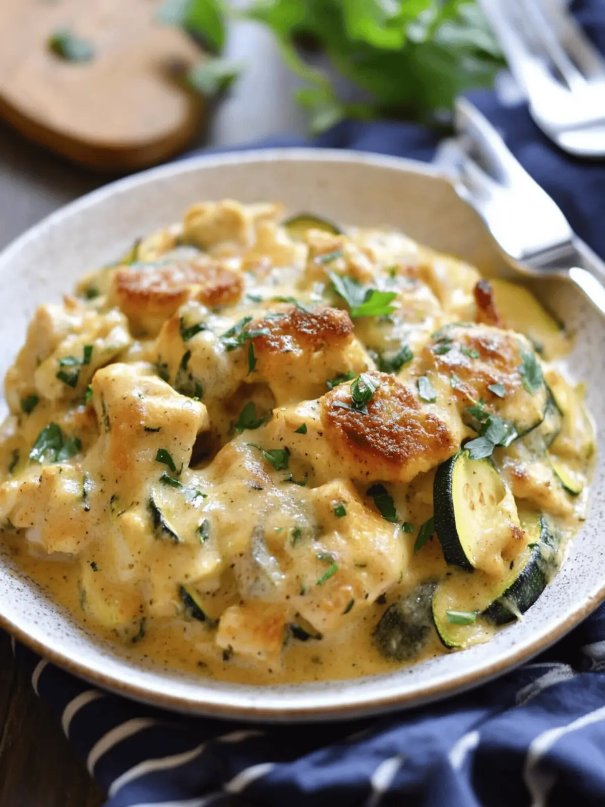 Creamy Chicken and Zucchini Casserole for Cozy Nights