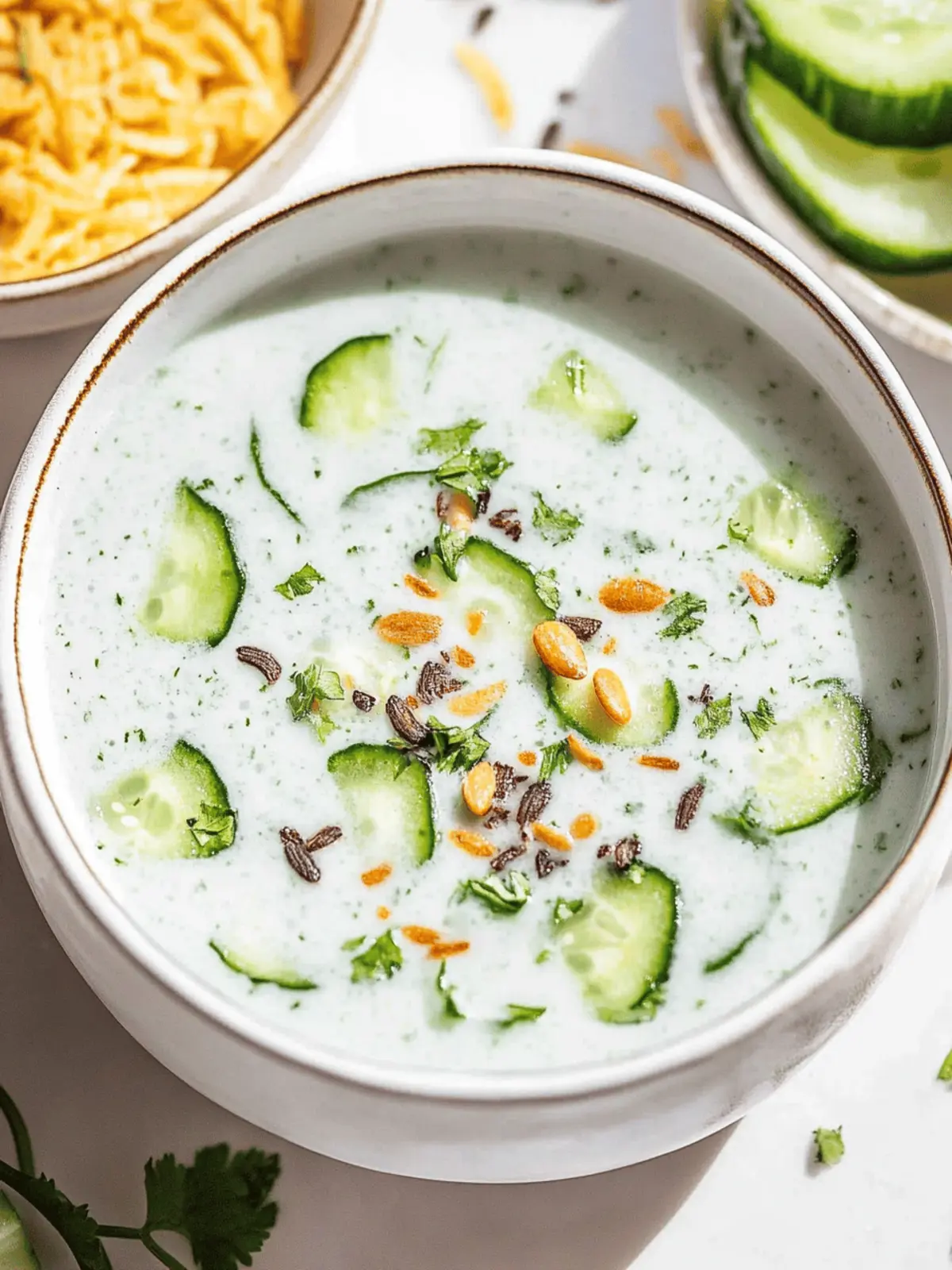 Refreshing Cold Cucumber Soup with a Persian Twist