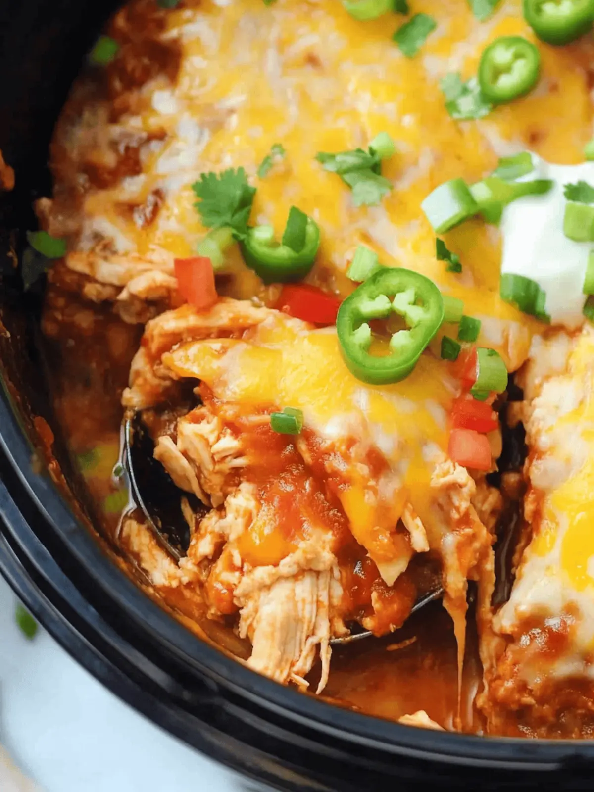 Chicken Enchiladas {Slow Cooker Recipe}