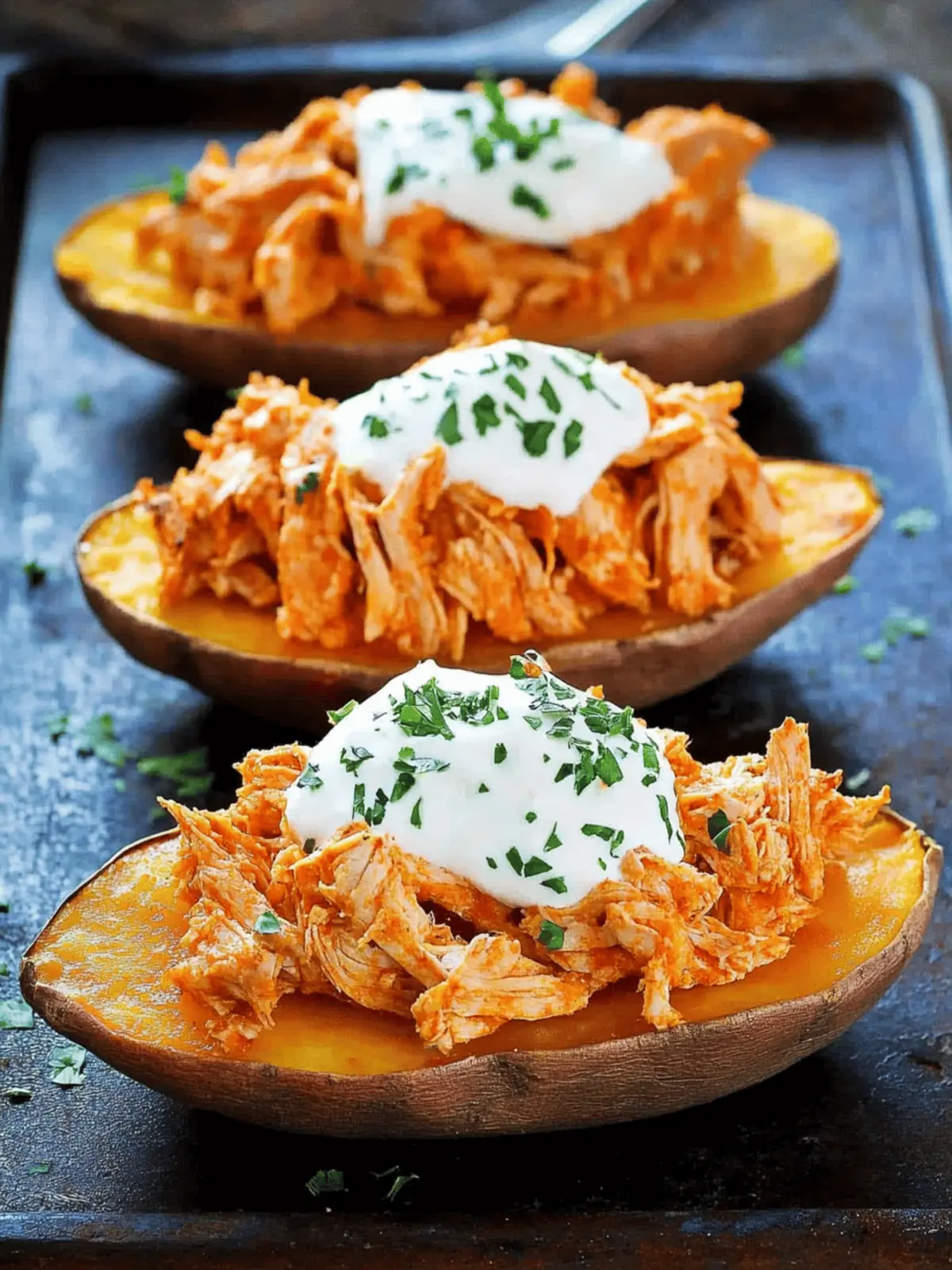 Buffalo Chicken Sweet Potato Recipe