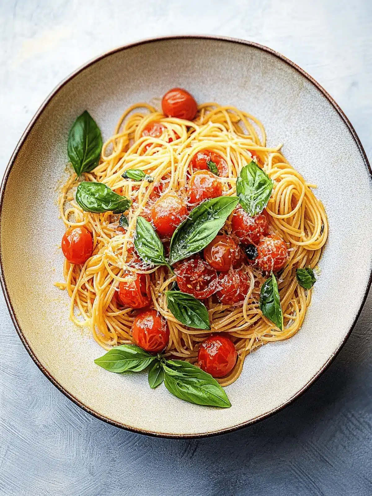 Delicious Cherry Tomato and Basil Pasta in Just 10 Minutes