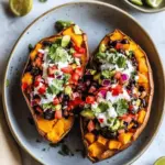 Black Bean Stuffed Sweet Potatoes (Vegan)