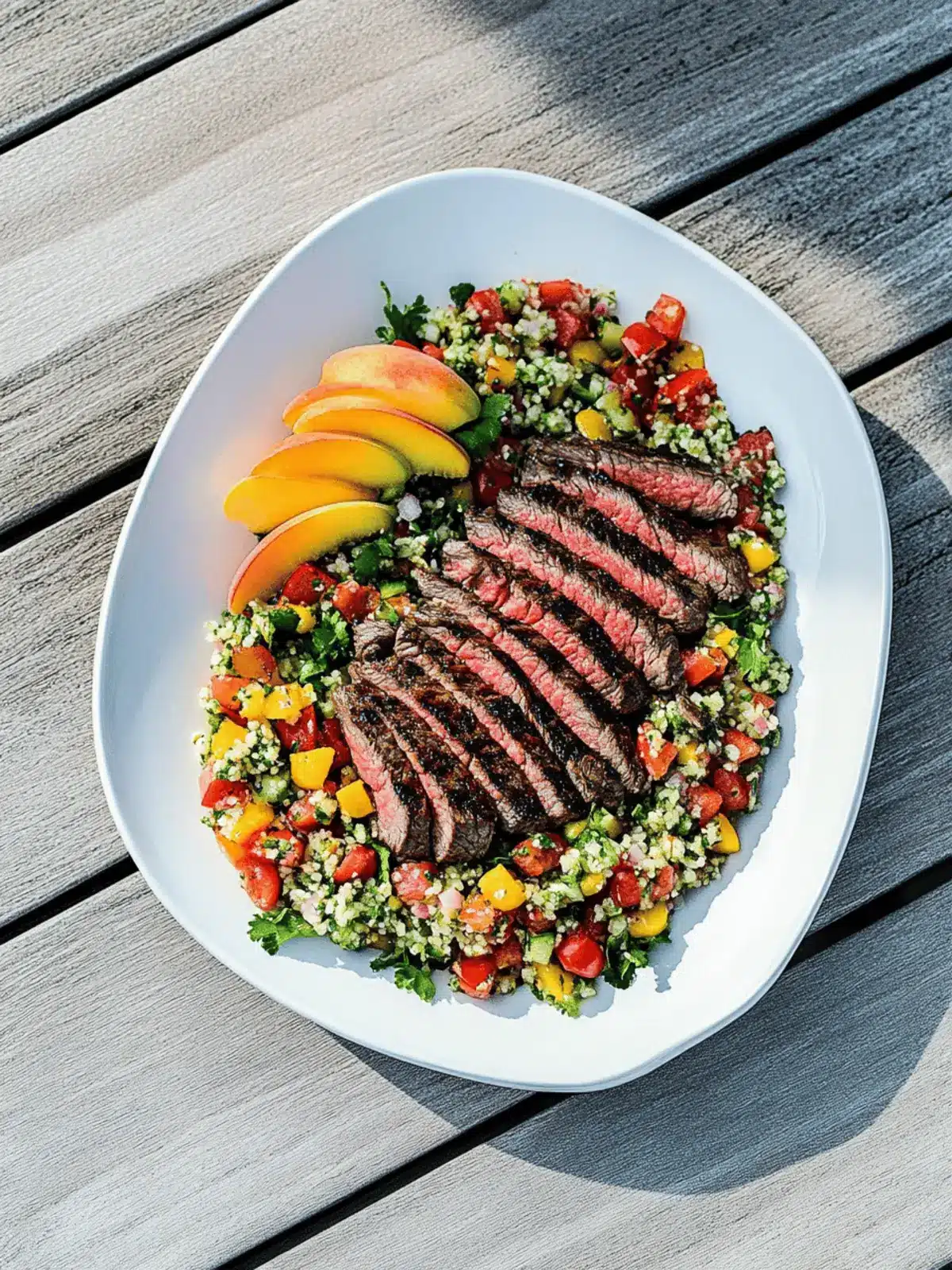 Grilled Peach Salsa and Steak Salad and My Grilling Tips and Tricks