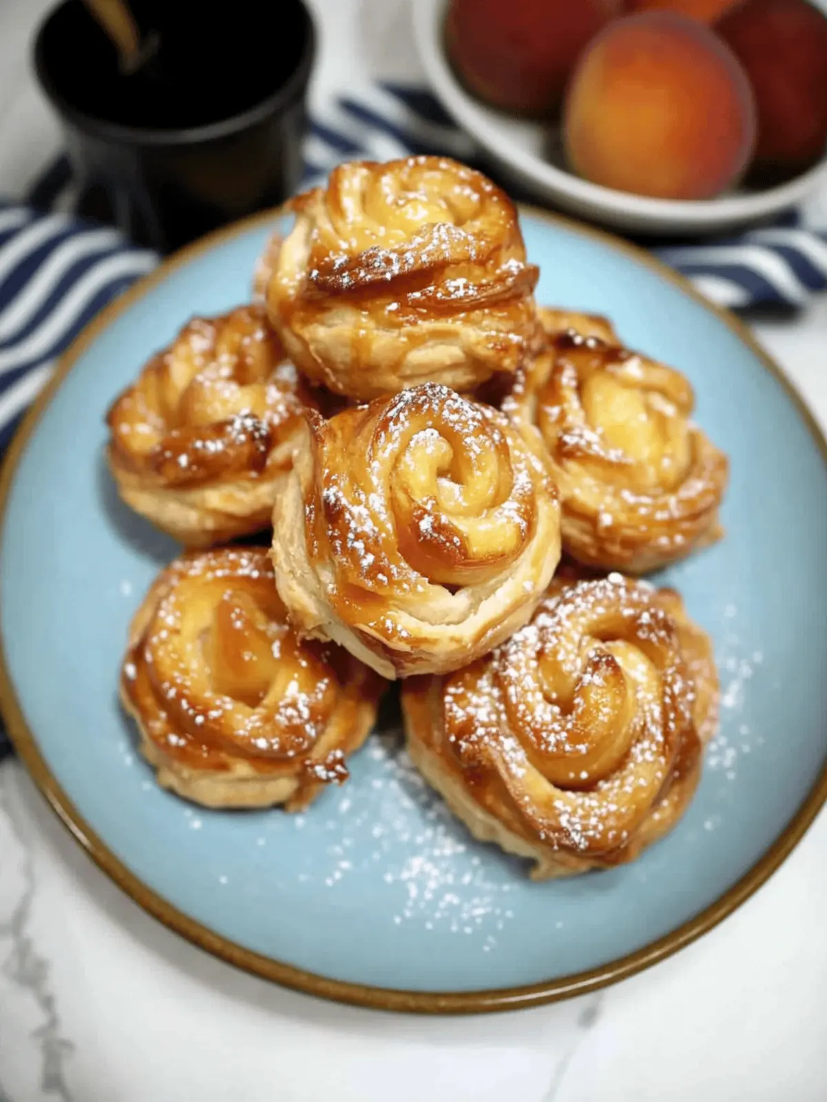 Peach Pie Cruffins