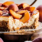 peach cobbler cheesecake